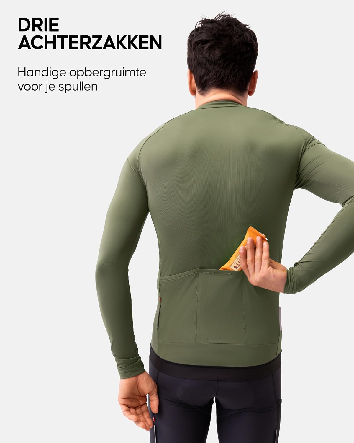 Detalle 2 de DANISH ENDURANCE Aero LS fietsshirt voor heren met lange mouwen en volledige rits