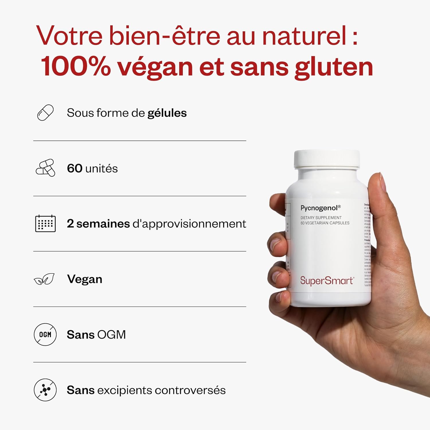 Thumbnail 4 de Pycnogenol® – Extrait de pin maritime, 60 gélules ⚙