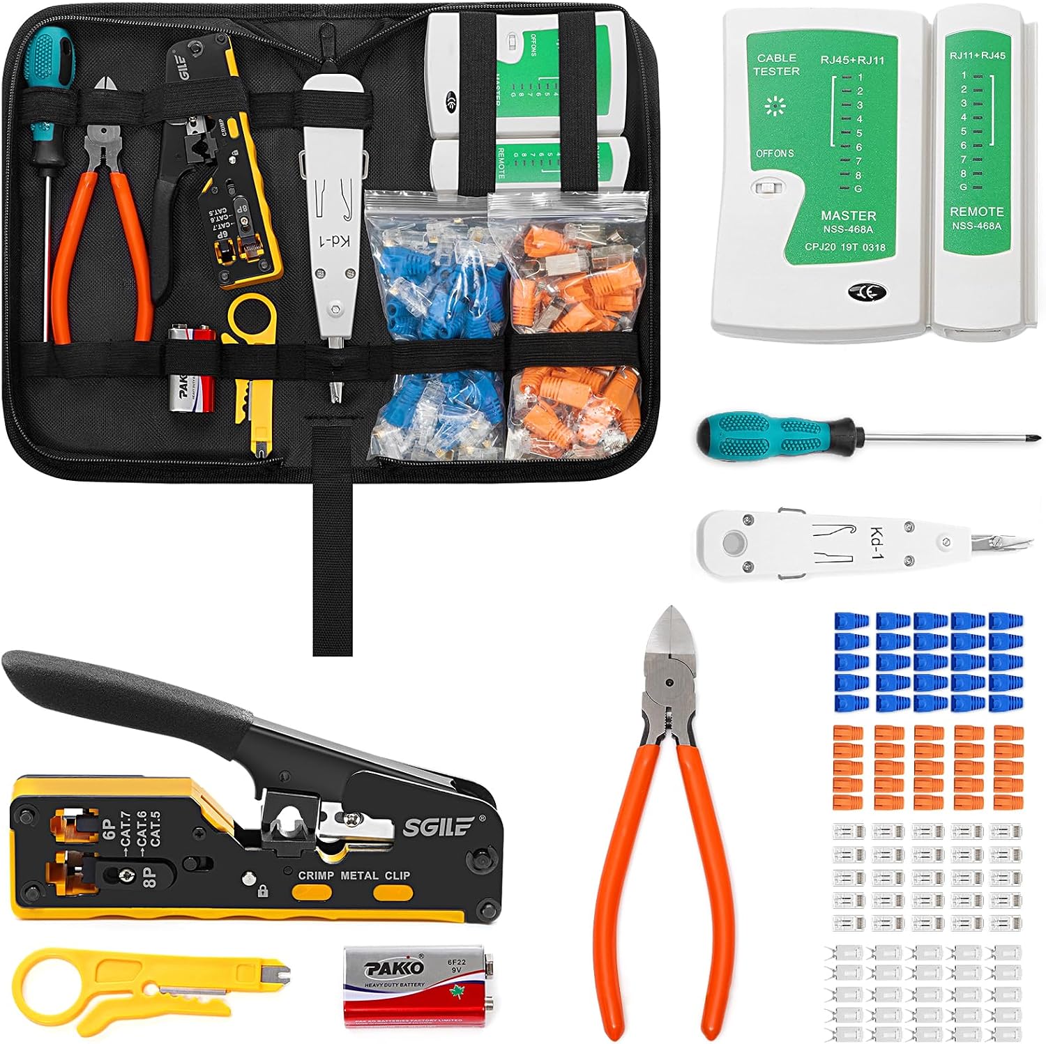 Detalle de SGILE Crimpwerkzeug-Set RJ45