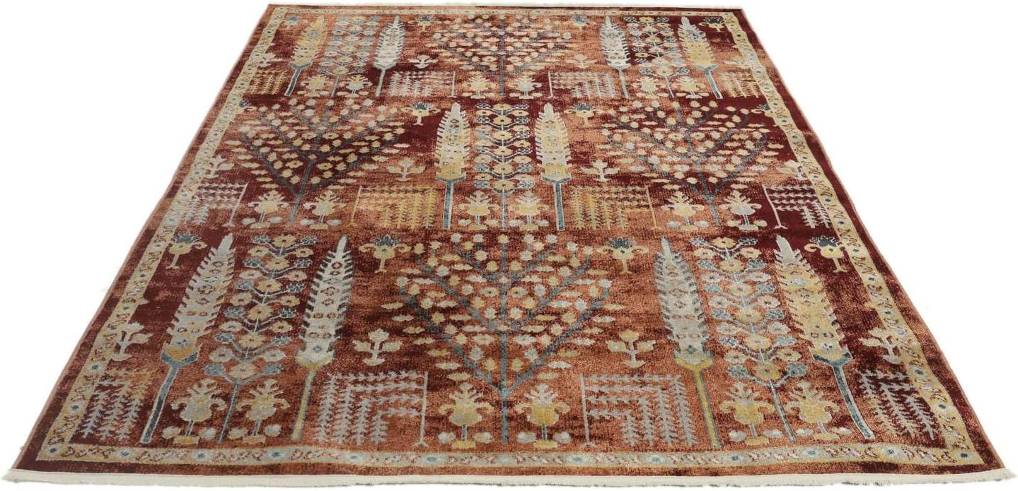 Detalle de RugVista Razavi Rug, 140 x 200 cm Rust Low-Pile Machine-Woven Rug