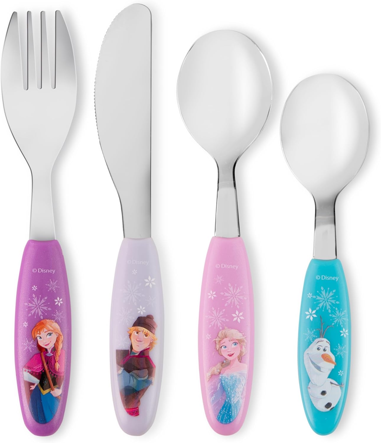 Thumbnail 1 de Frozen Cubertería infantil 4 piezas rosa