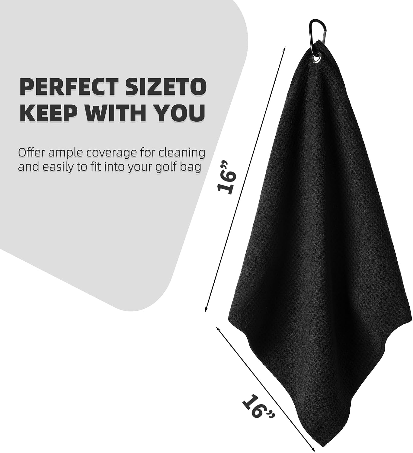 Detalle de Mile High Life Microfibre Golf Towels, 16" x 16