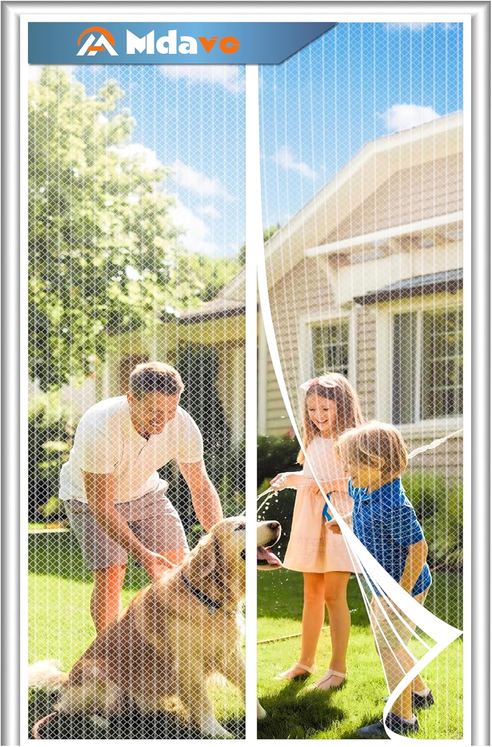 Detalle de Mdavo Magnetic Screen Door 38 x 82 Inch