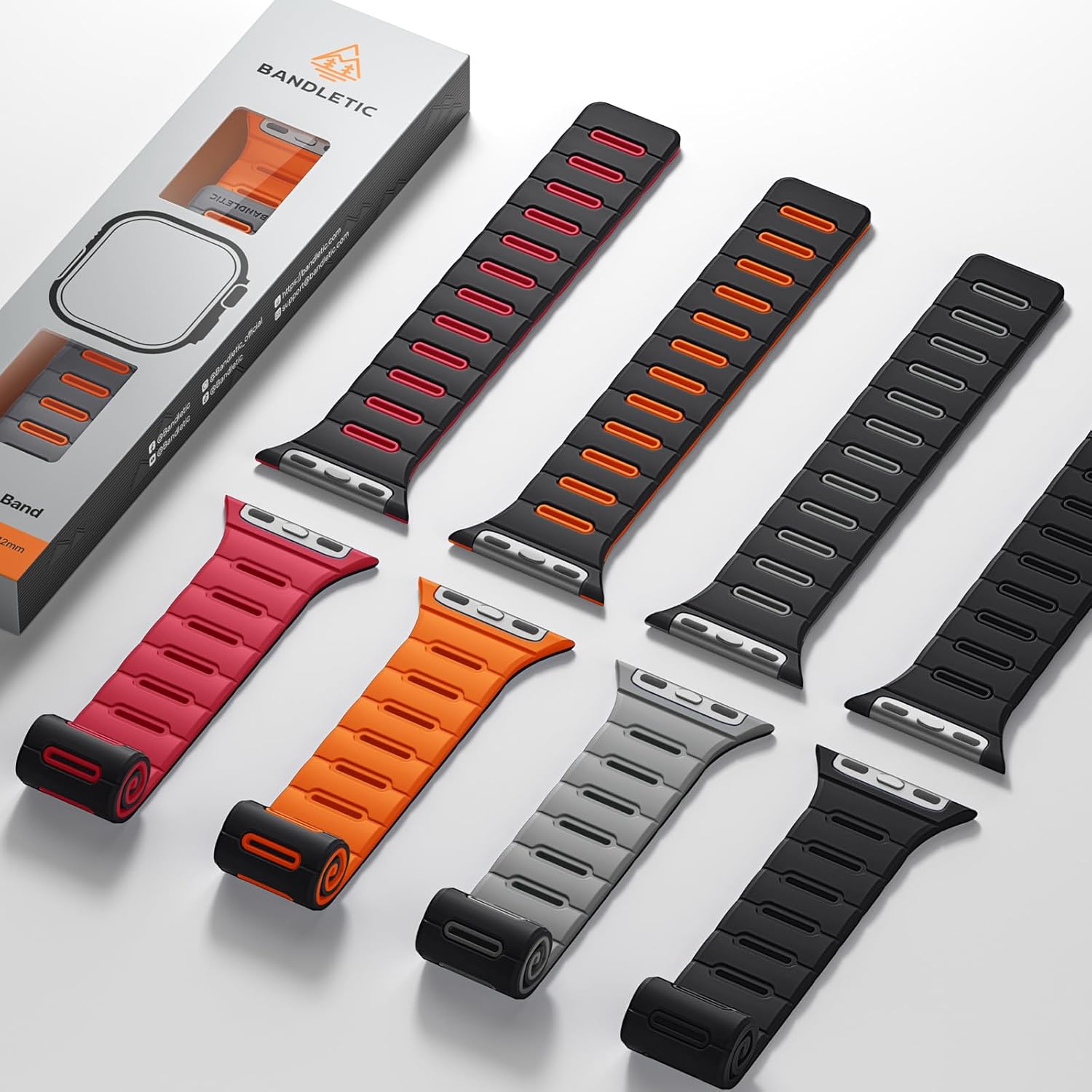 Thumbnail 6 de Bandletic Double Sided Reversible Magnetic Silicone Strap for Apple Watch (Various Sizes)