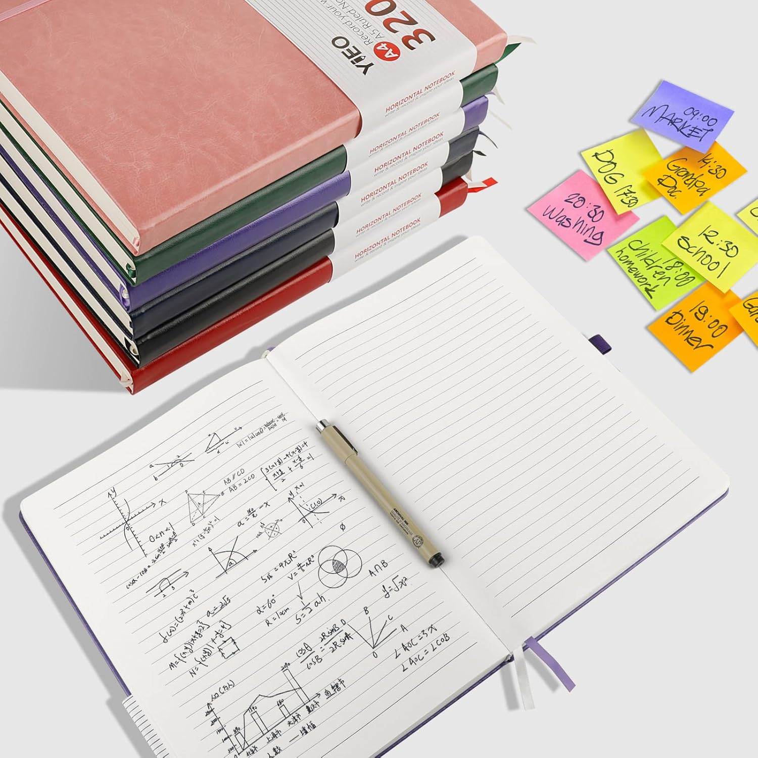 Thumbnail 6 de Notebook A4 Thick Hardcover Journal, 320 Pages, Purple