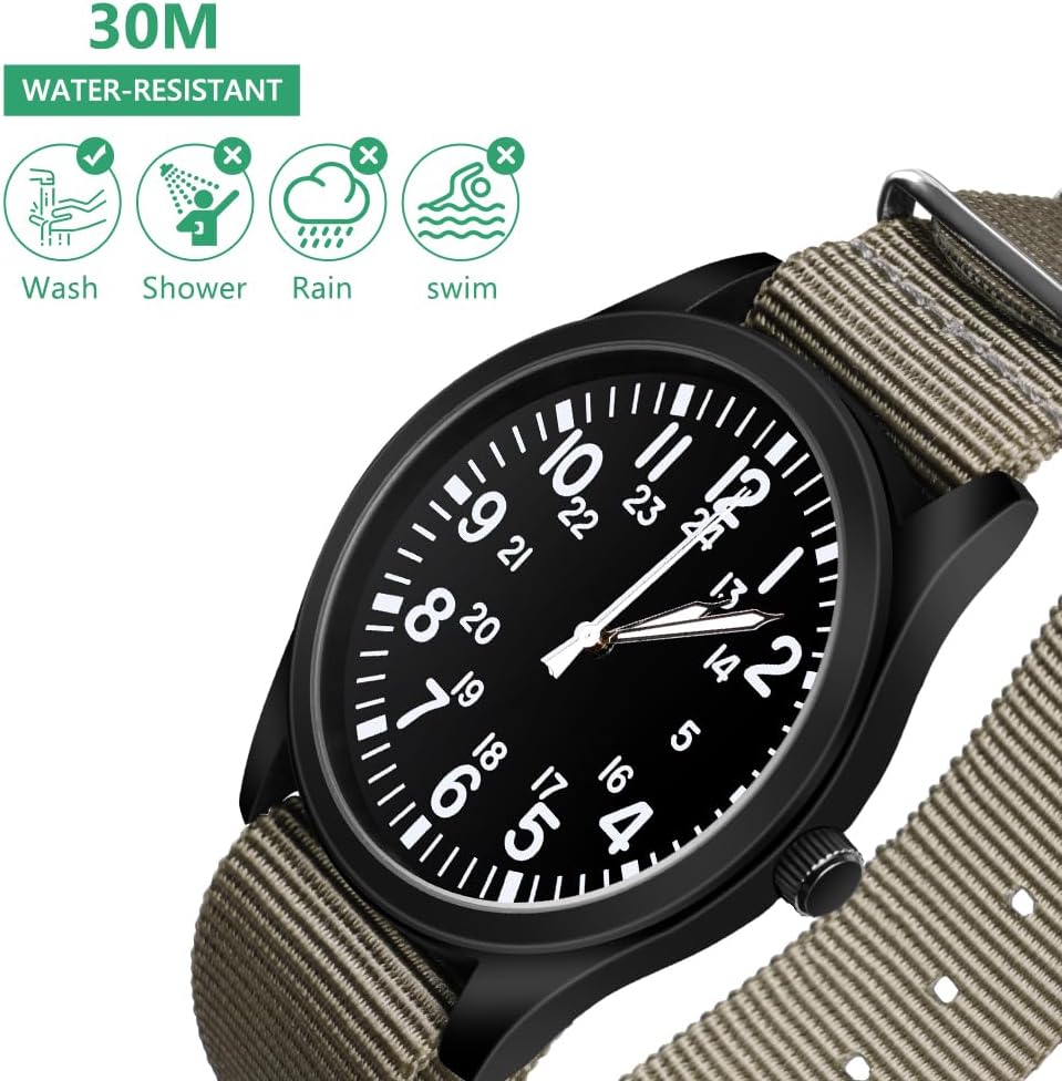 Detalle 2 de Vicloon Herren Uhr 45 mm reloj analógico