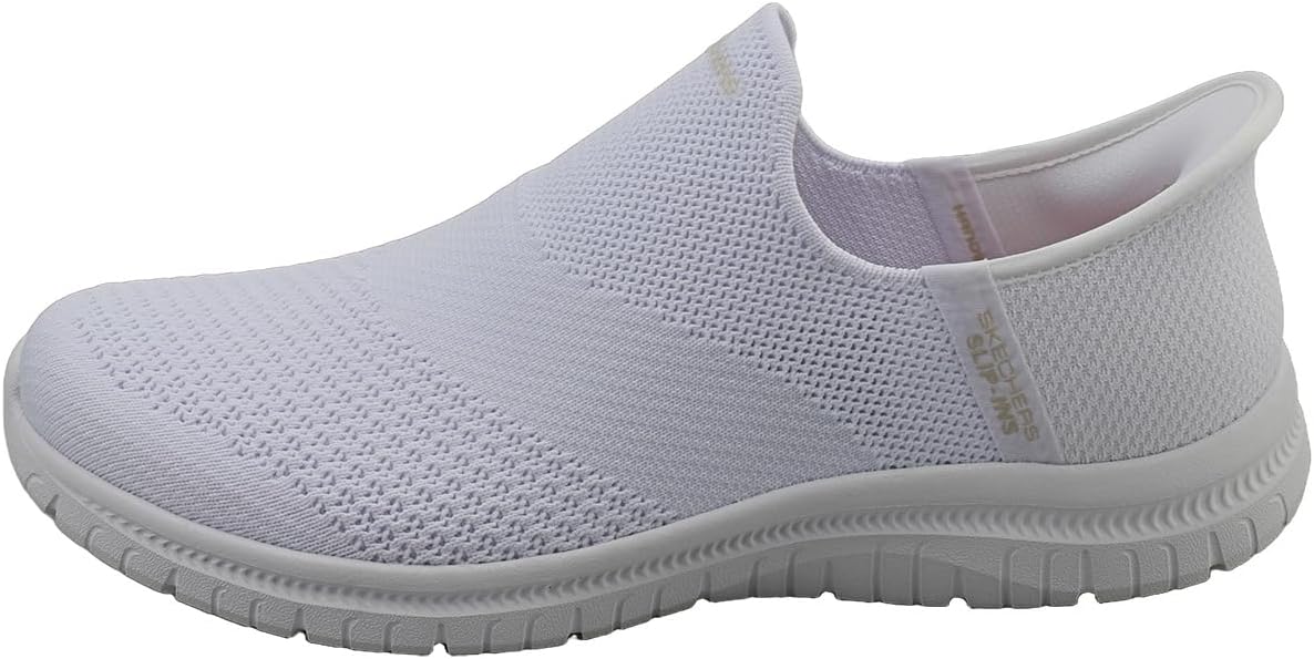 Detalle de Skechers Virtue SleekSneaker – slip-on-sneaker med stickad ovandel och memoryskum