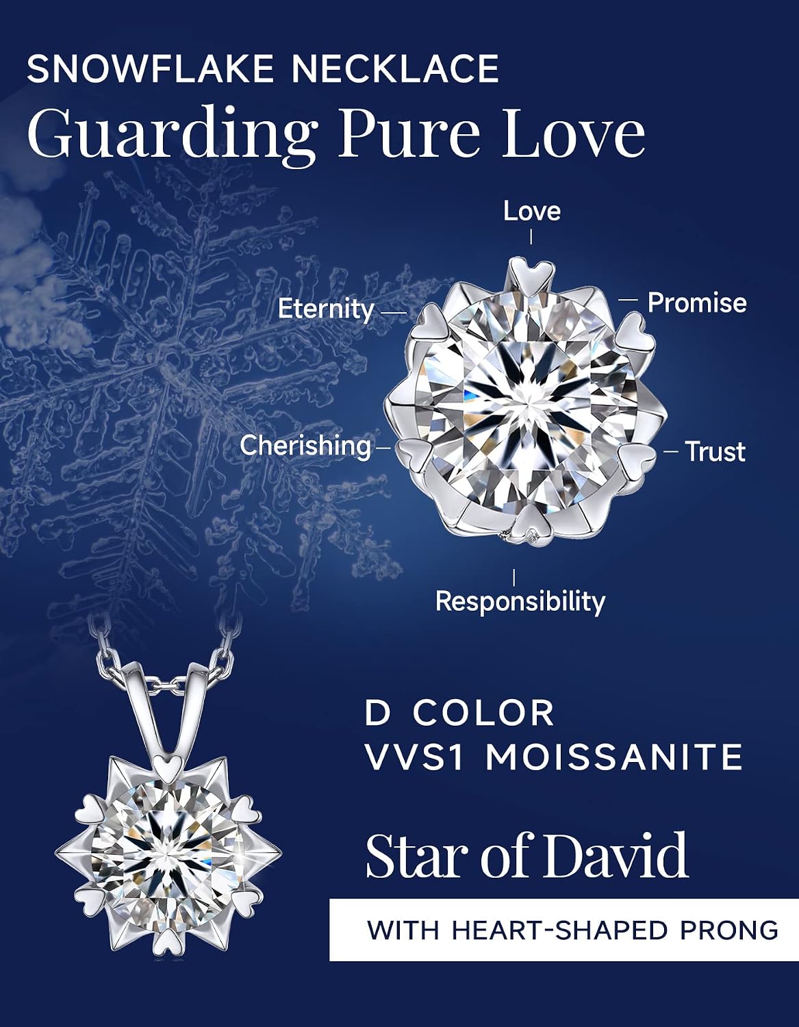 Thumbnail 2 de MomentWish Punto Luce Collana 1Ct Moissanite