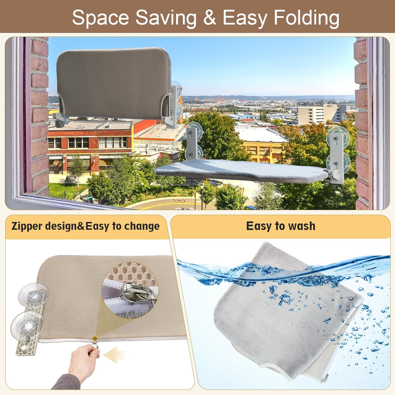 Thumbnail 2 de PEFUNY Cordless Folding Cat Window Perch