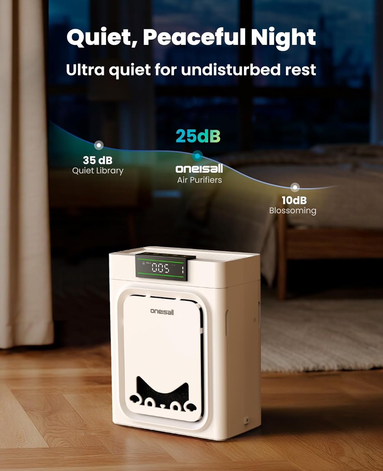 Thumbnail 6 de oneisall Pet Air Purifier PP02 for large rooms (CADR 320 m³/h) with washable double-sided filter