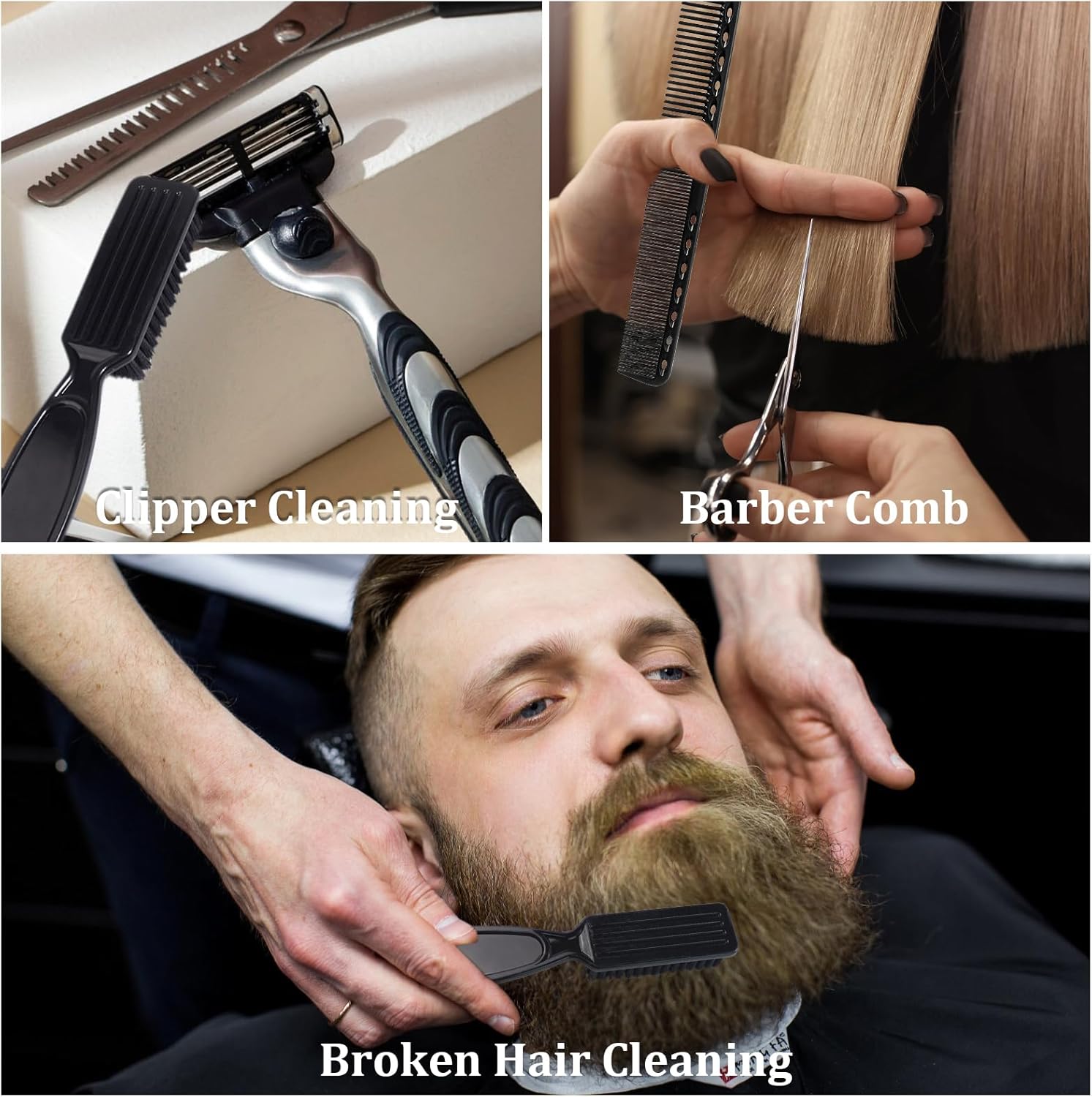 Thumbnail 4 de HEYMKGO Professional Beard Grooming Kit (12-piece) with beard shaper tool, hairline pencils, comb & brush