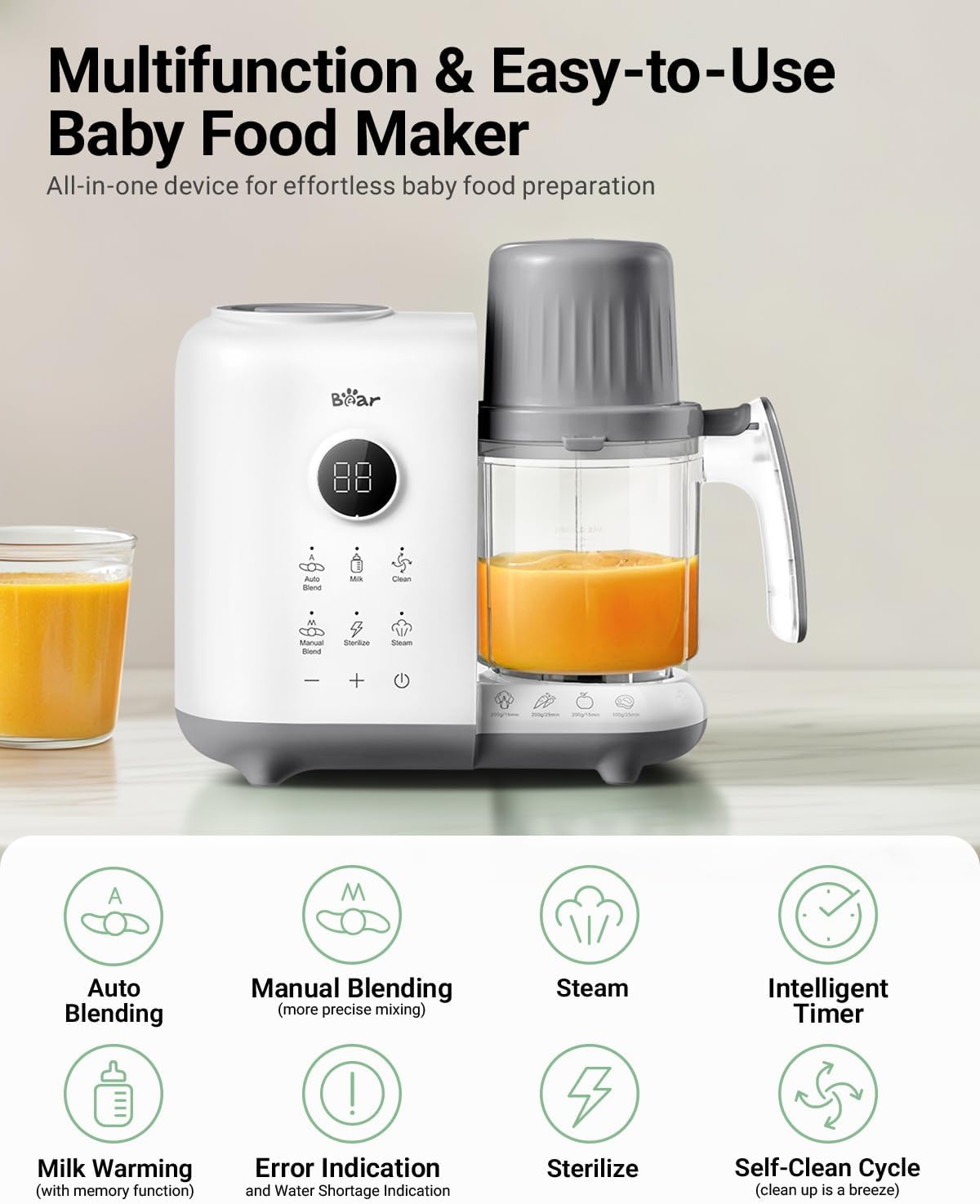 Detalle 2 de Bear Baby Food Blender 18.5oz
