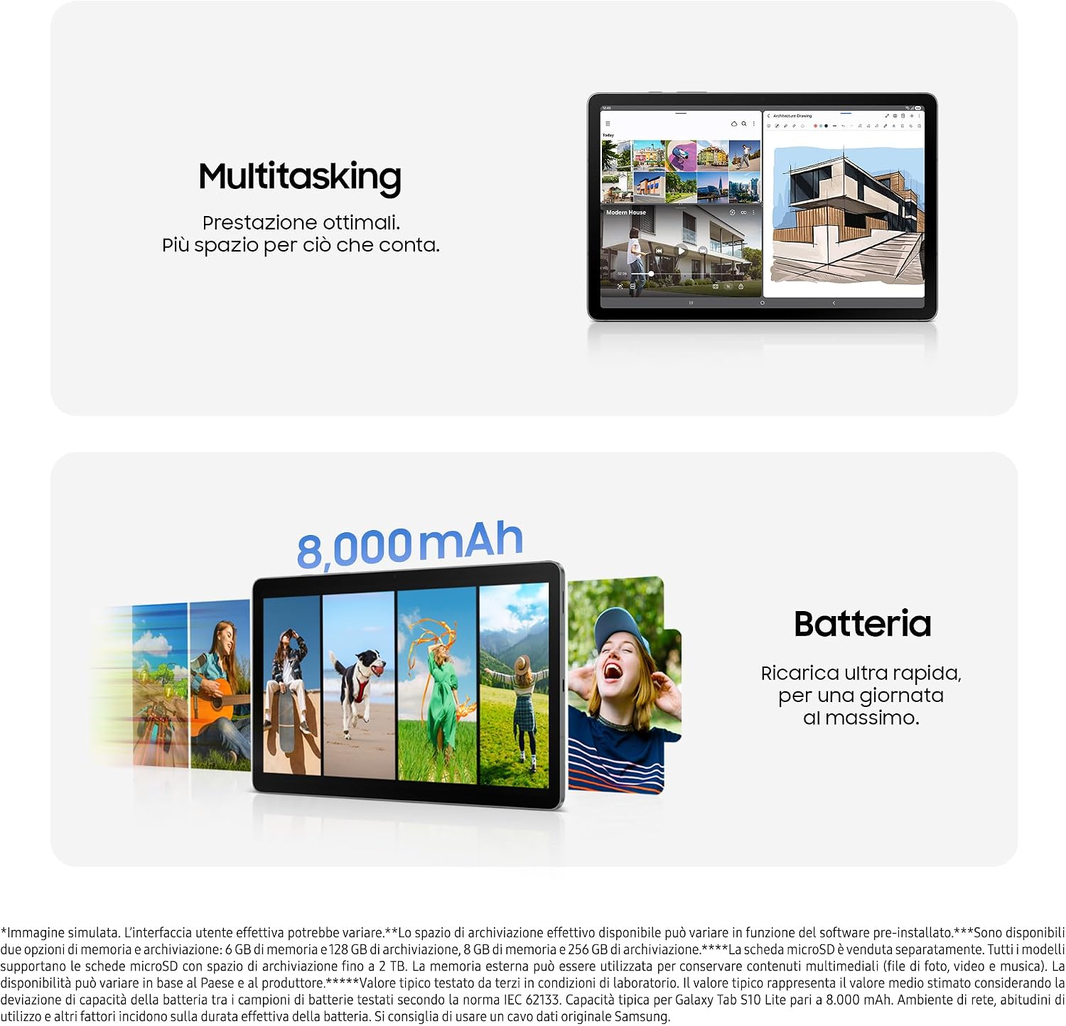 Detalle de Samsung Galaxy Tab S10 Lite 6GB RAM, 128GB, WiFi — Compatta potenza e versatilità