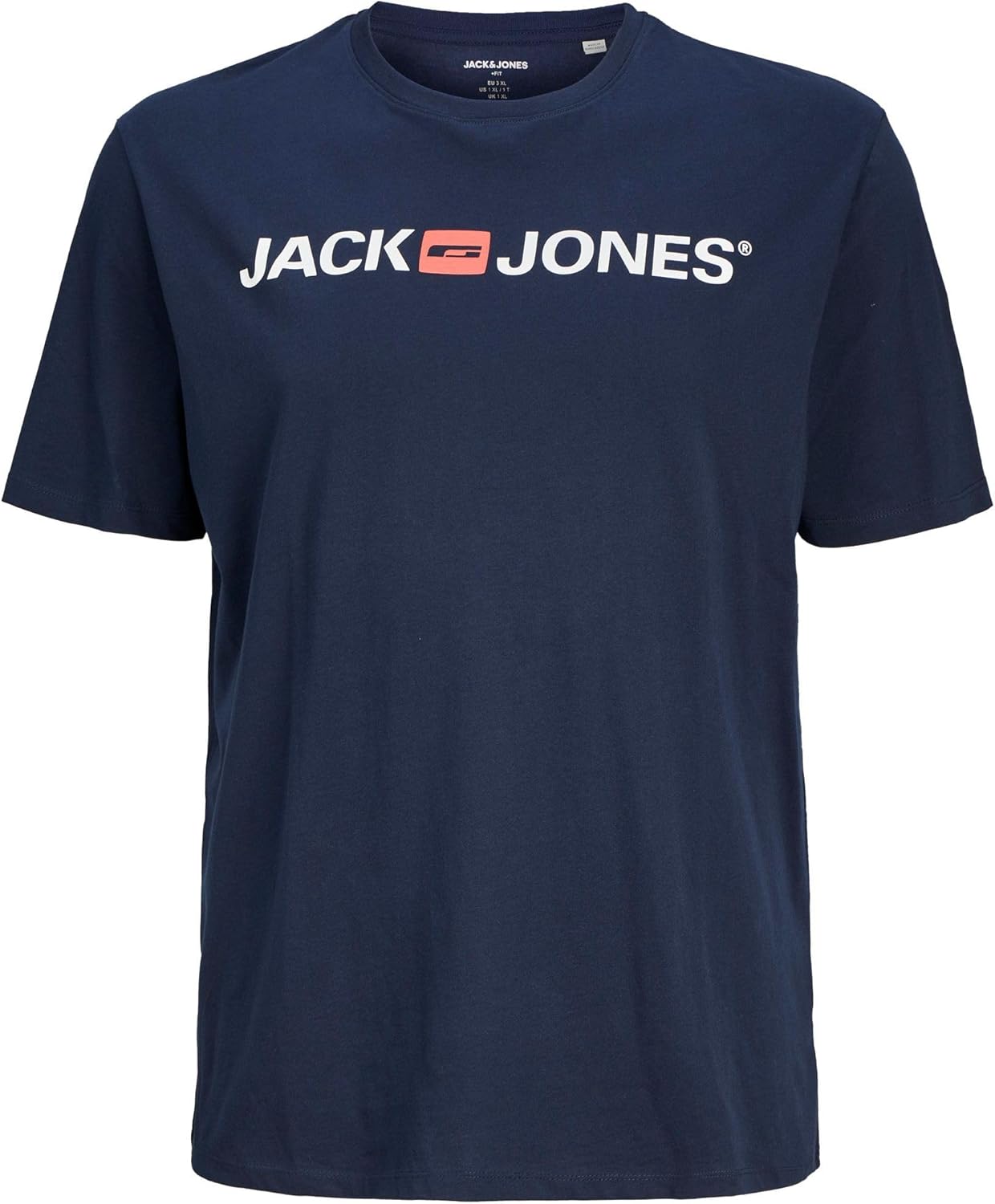 Detalle de JACK & JONES Corp Camiseta cuello redondo XXL para Hombre Navy Blazer XXXXL