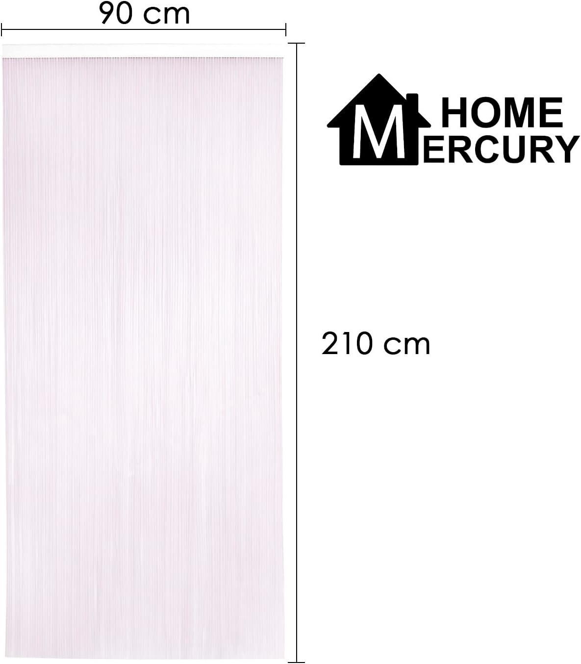 Thumbnail 3 de Mercury Textil Cortinas 90x210 PVC Rosa Claro