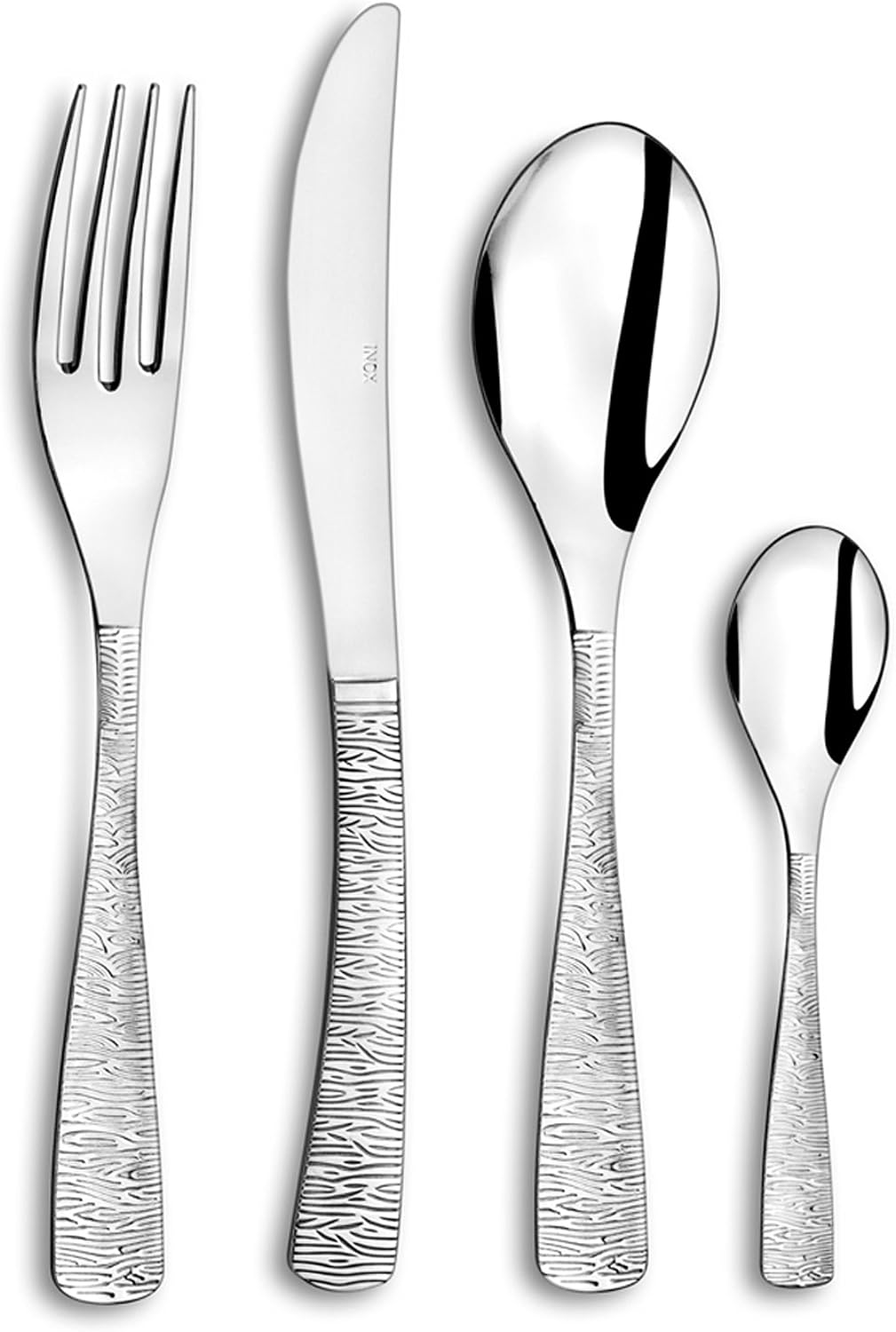 Detalle 2 de Amefa Set 24 Cubiertos INOX Ethnic, Elegancia y Resistencia 🍴