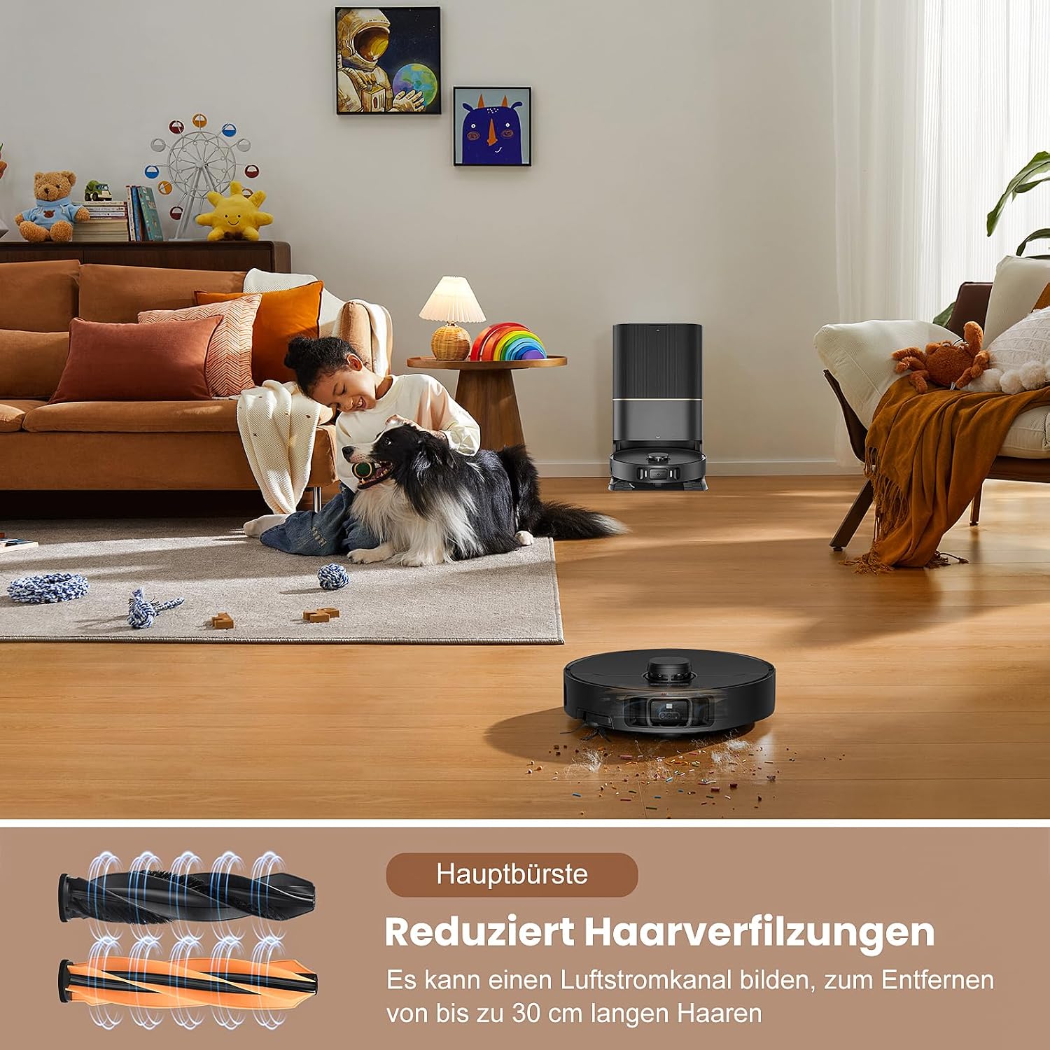 Detalle de 24 Stück Zubehörset für Dreame X50 Ultra Serie – Ersatzteile inklusive Staubbeutel, Filter und Bürsten
