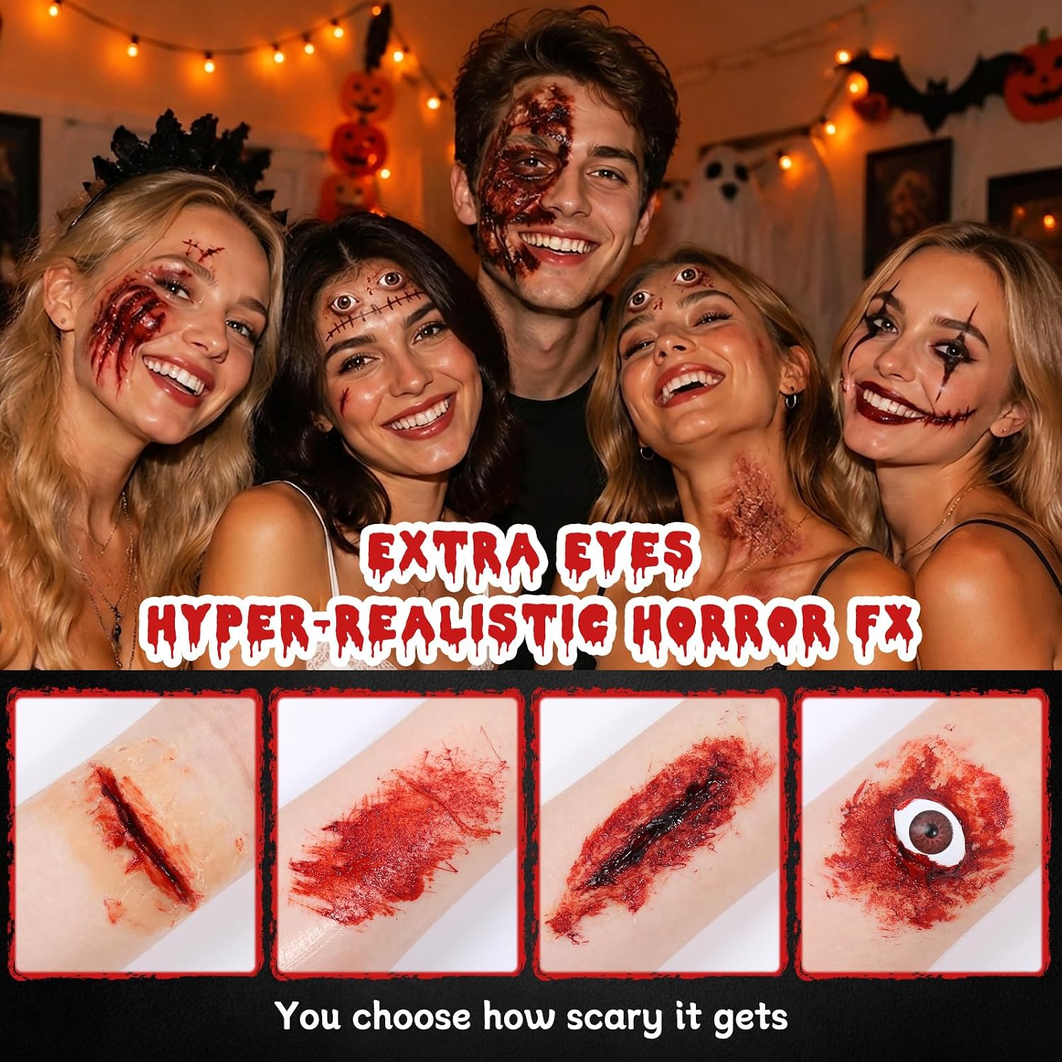 Thumbnail 3 de Halloween SFX Makeup Kit for Popped-Eye Zombie and Monster Looks