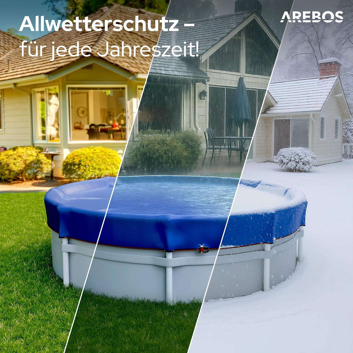 Thumbnail 4 de Arebos Poolabdeckung rund Ø610 cm