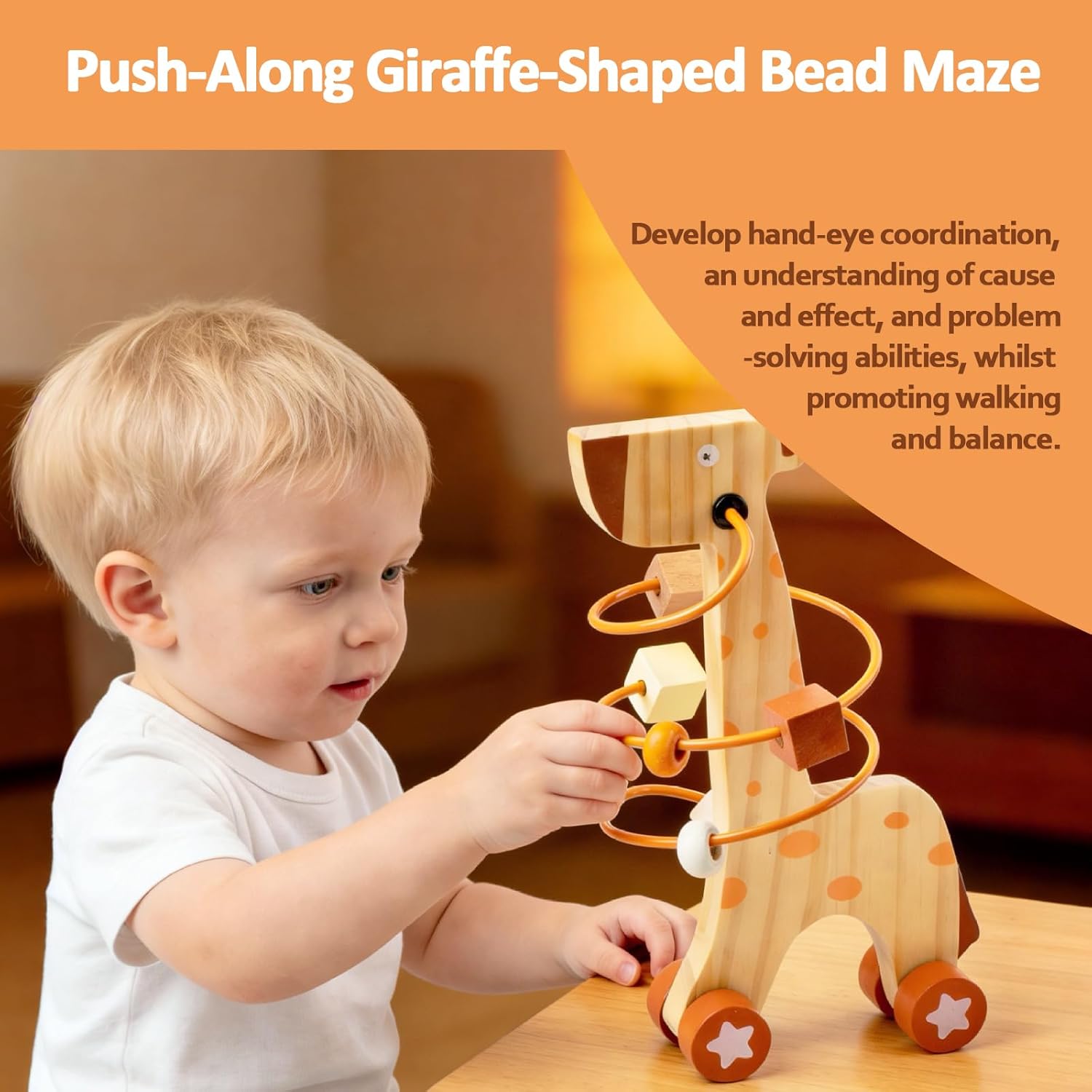 Detalle 1 de Smartwo Wooden Montessori 5-in-1 Toy Set 🎲