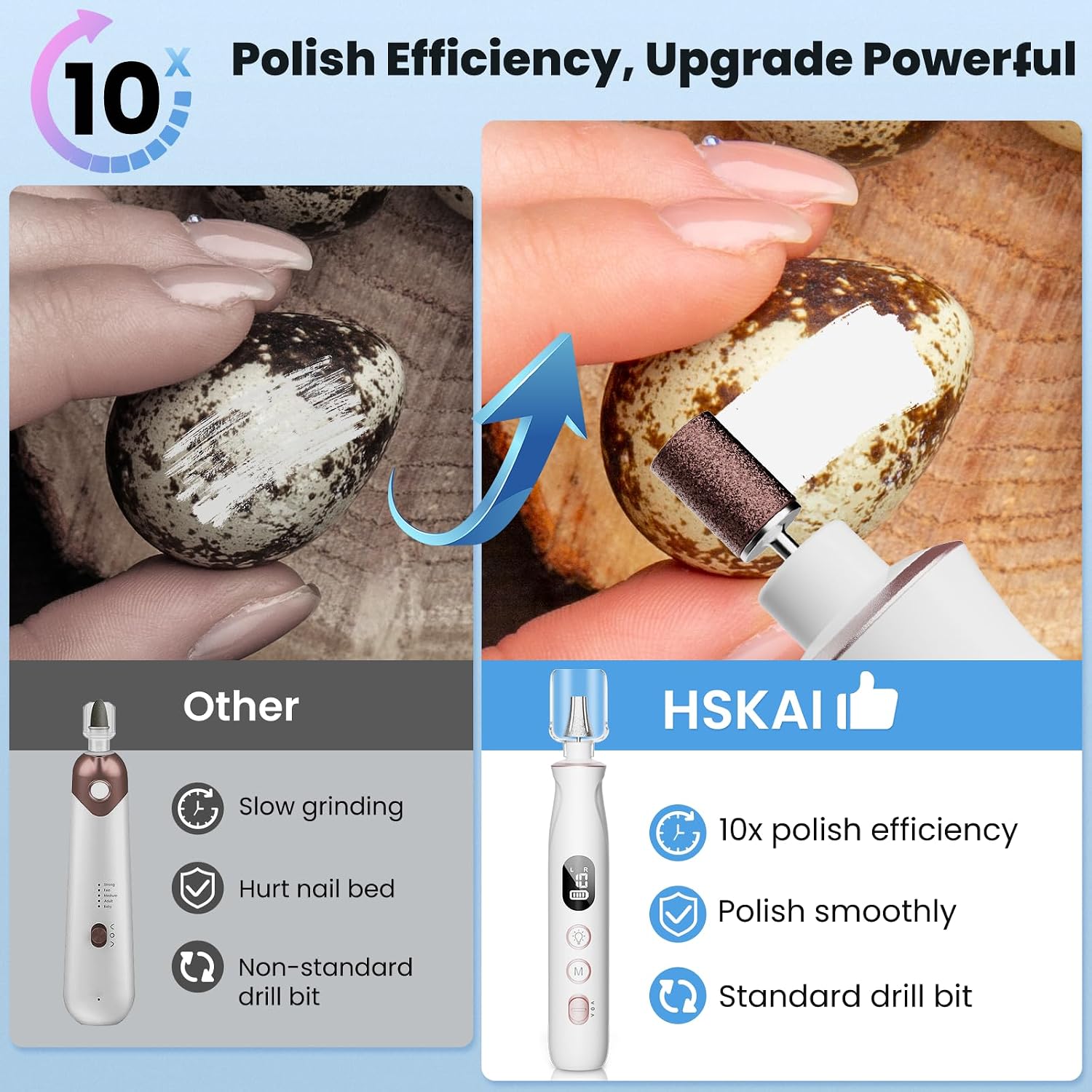 Thumbnail 1 de HSKAI Professional Nail Drill Kit
