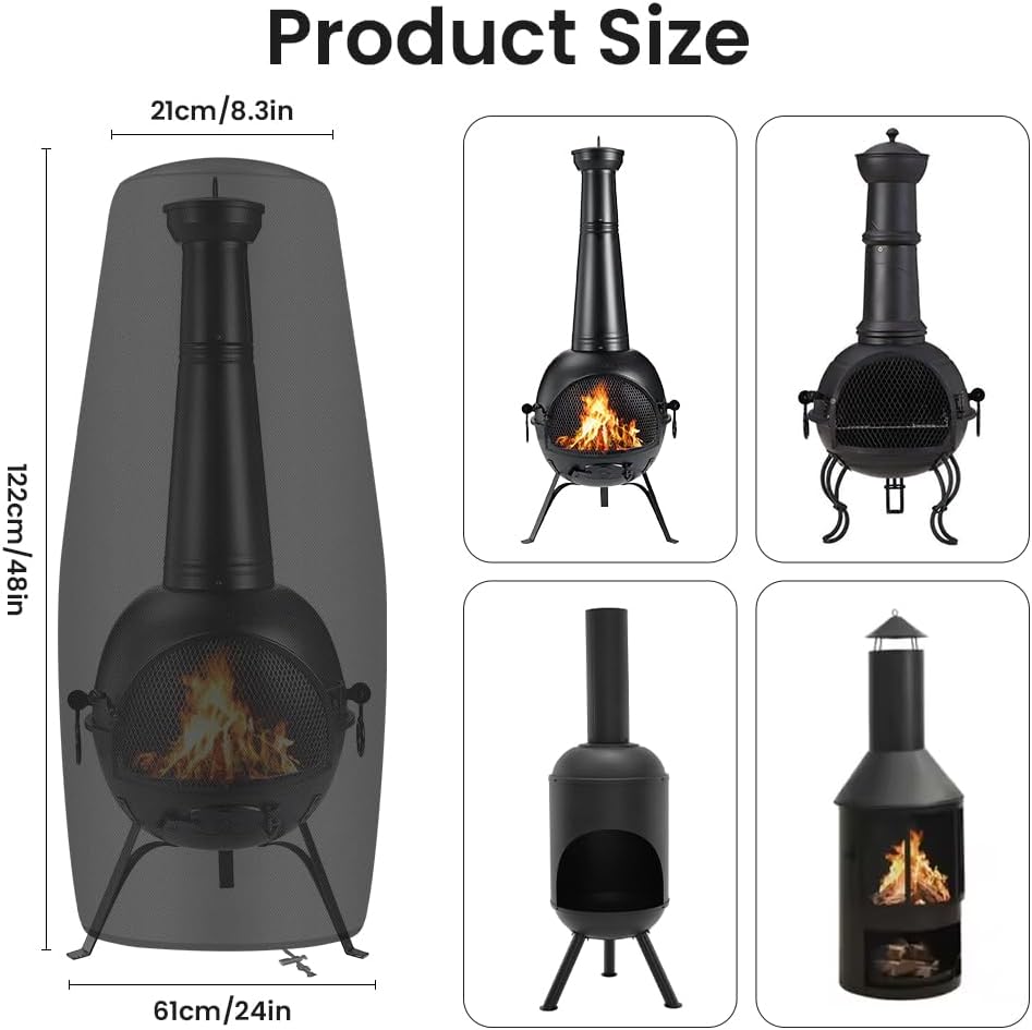 Thumbnail 1 de AOOWU Chimenea Funda 122x61x21cm 🏡