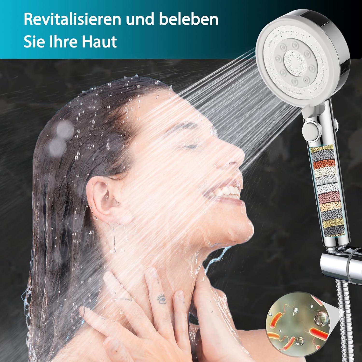 Thumbnail 3 de BECMai Pommeau de douche 1,5 m