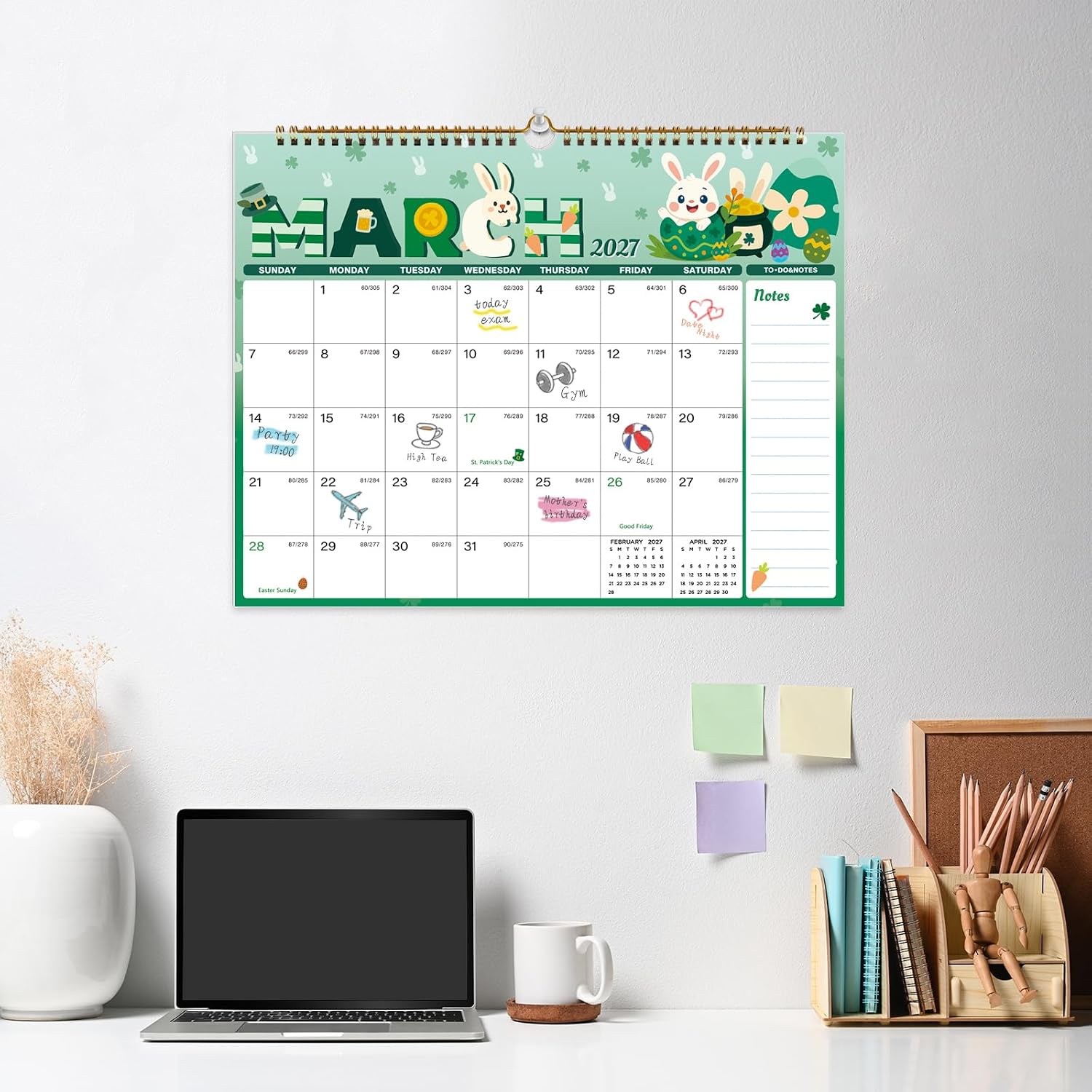 Thumbnail 5 de Spomepo 2027-2028 Wall Calendar, 18-Month, Twin-Wire Binding