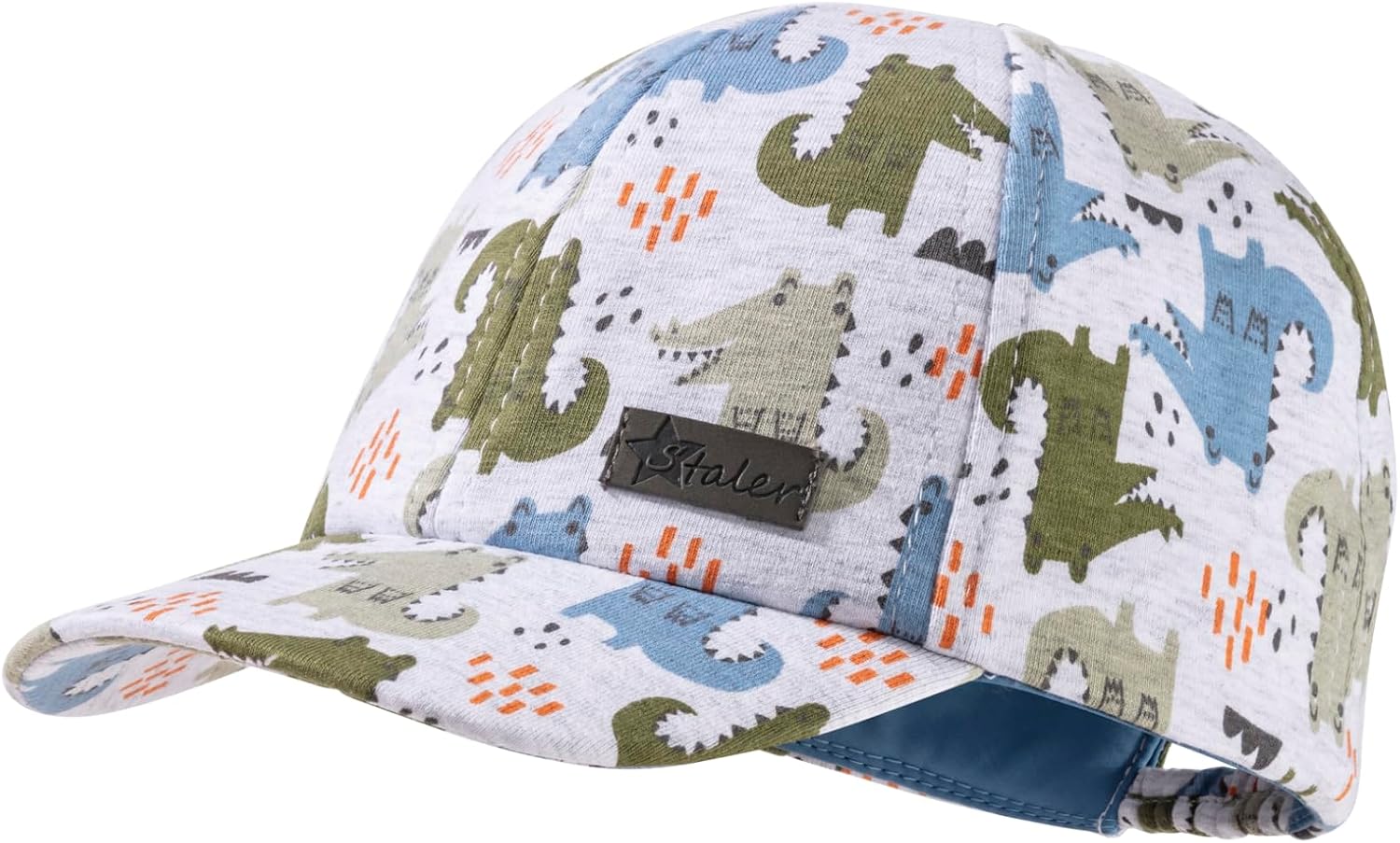 Detalle de Sterntaler Basecap Krokodile – Jungen Baseball Cap aus Melange-Singlejersey mit UV-Schutz 50+