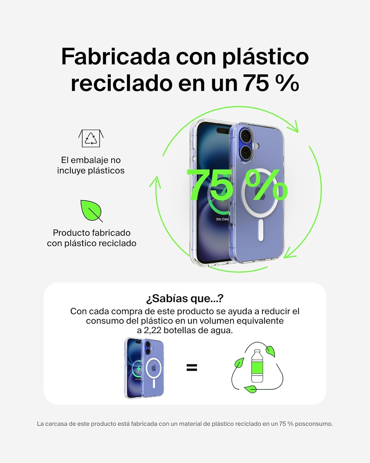 Thumbnail 6 de Belkin SheerForce Funda iPhone 16 📱 Transparente MagSafe