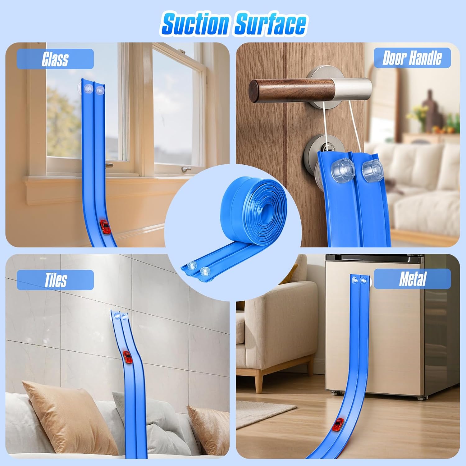 Thumbnail 3 de Hot Bee 4.5m Flexible Race Car Track for Kids