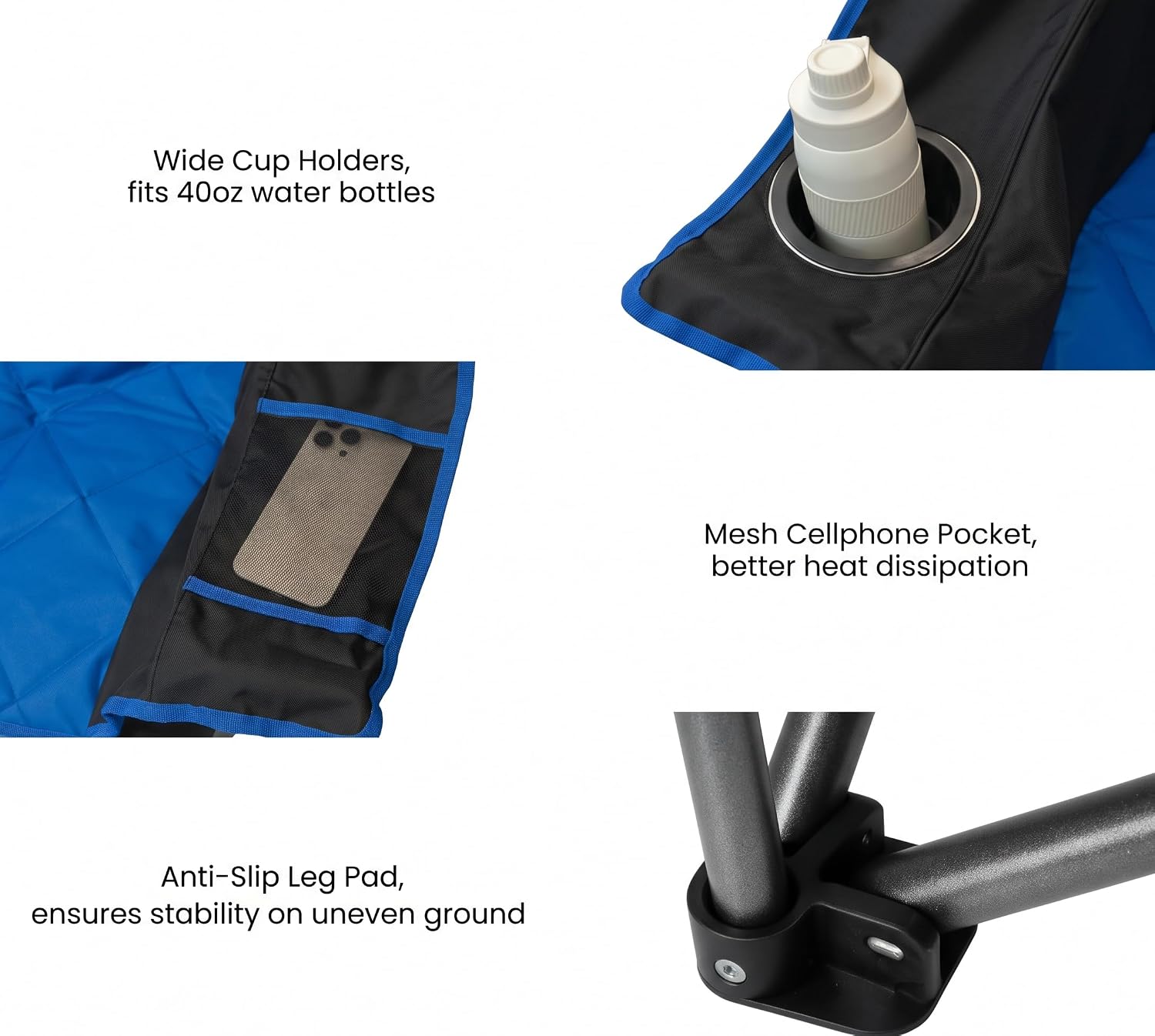 Thumbnail 6 de FAIR WIND Oversized Camping Chair 600D Ripstop Fabric