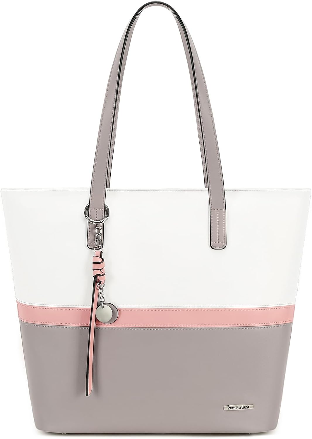Thumbnail 6 de Pomelo Best Borsa Tote Donna Grande in Pelle PU Morbida, 32x32x11 cm