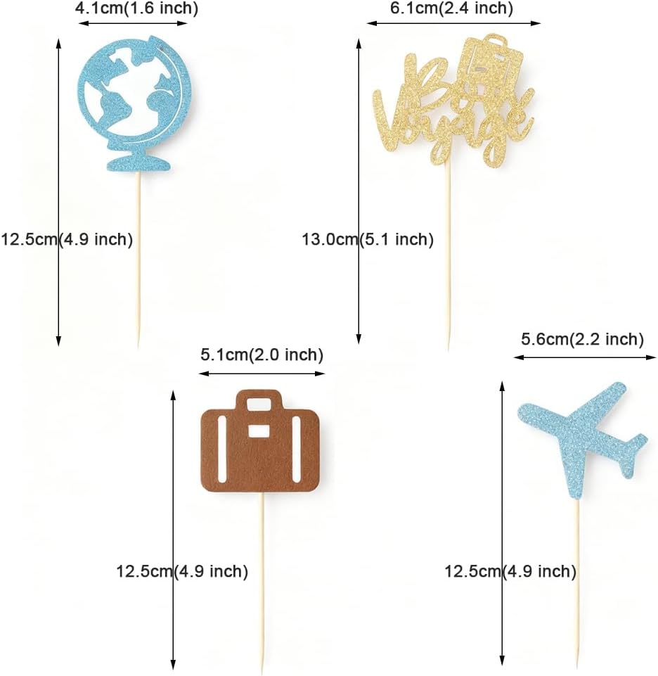 Detalle 2 de Morndew Cupcake Toppers, 24-Piece Set