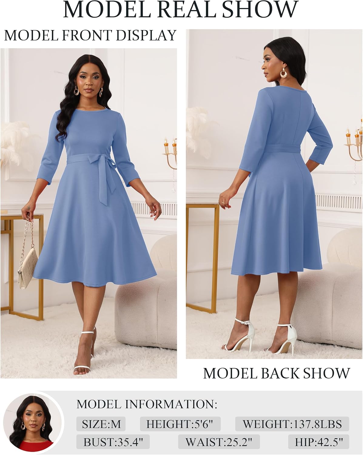 Detalle de RUMIA Women's Cocktail Dress XS-3XL