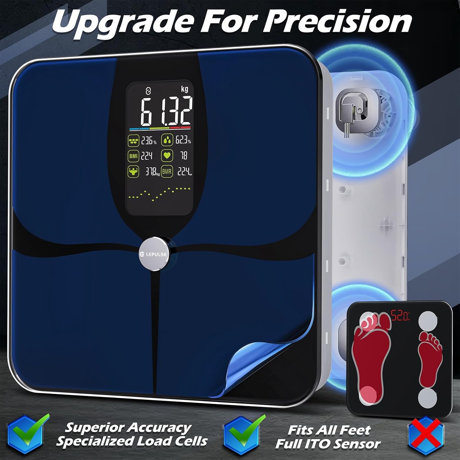 Thumbnail 4 de Lepulse Smart Scales for Body Weight and Body Fat with Large Display and 22-Point Body Composition