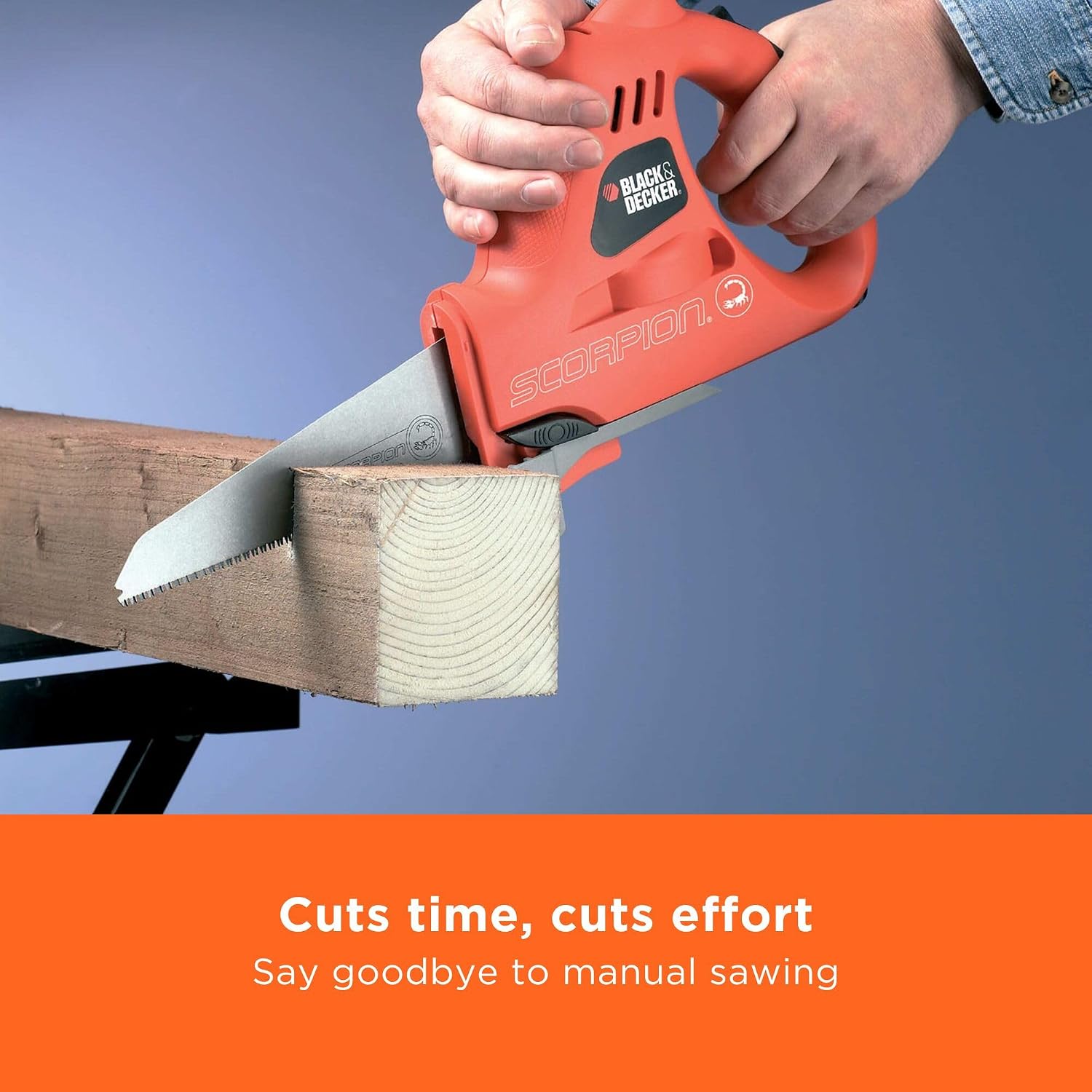 Thumbnail 1 de BLACK+DECKER 400W Scorpion Powered Handsaw KS890ECN-GB