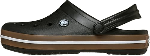 Detalle 2 de Crocs Crocband Gum Clog – leichter Unisex-Clog aus Croslite, Schwarz, EU 38-39