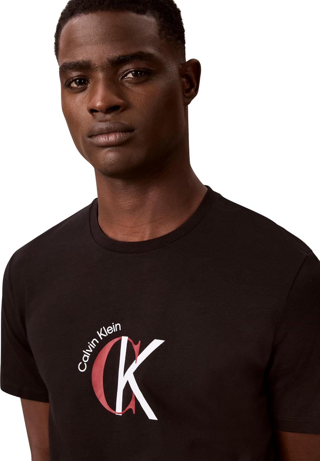 Detalle de Calvin Klein Men's 2-Tone CK Graphic Tee LV14RE829G (Pack of 1)