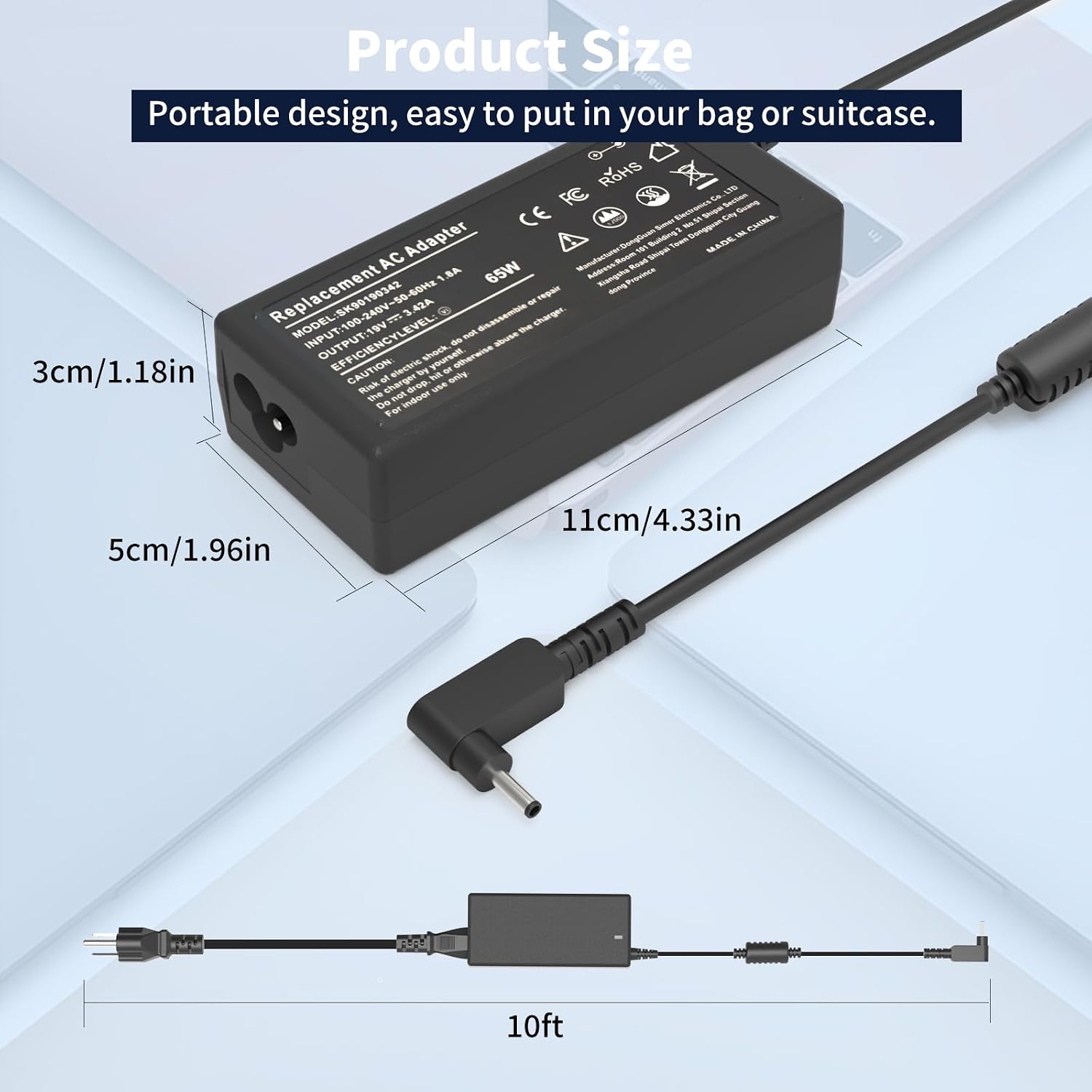 Detalle de 65W Laptop Charger