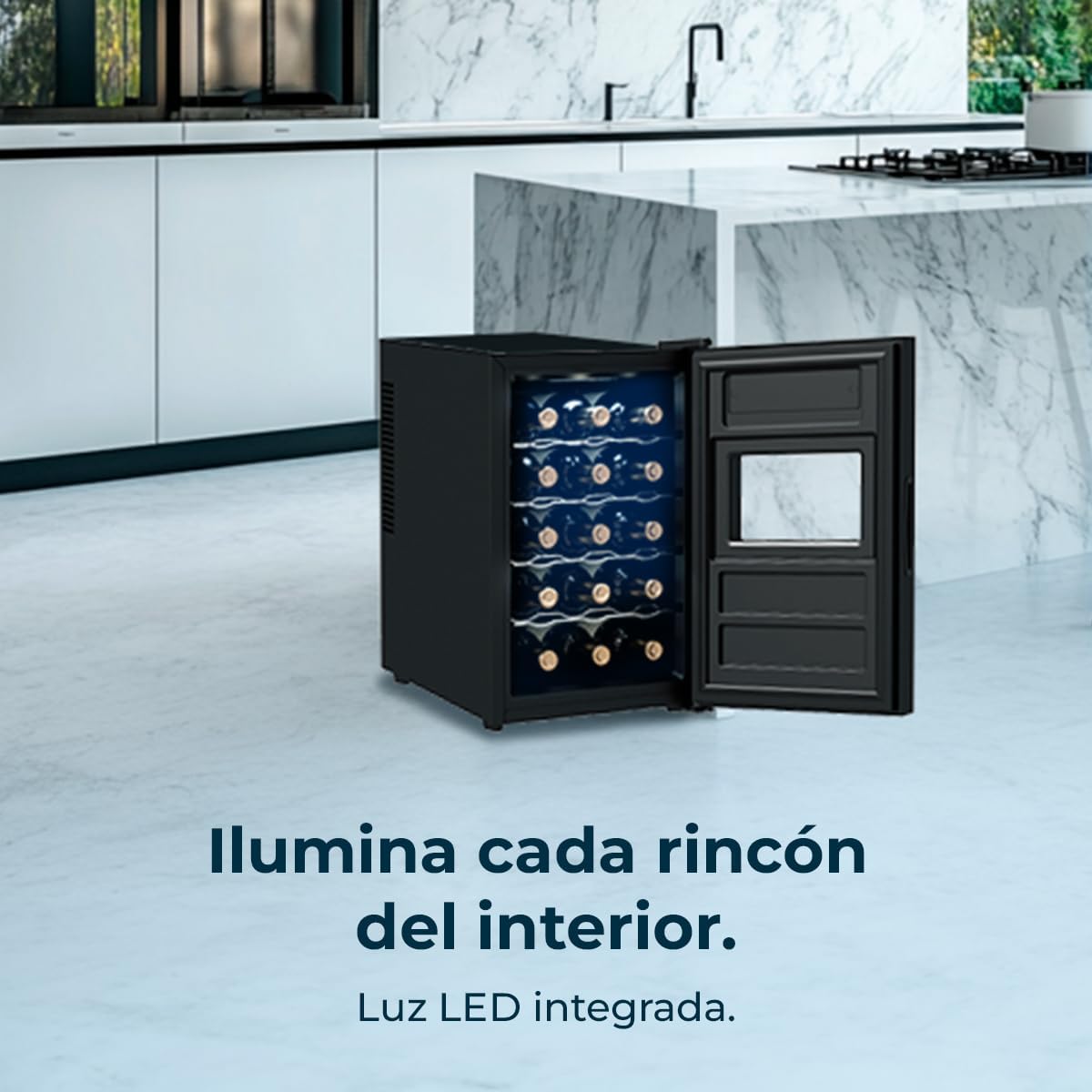 Thumbnail 9 de Cecotec Vinoteca Bolero GrandSommelier 1550 🍷 Bodega 15 botellas