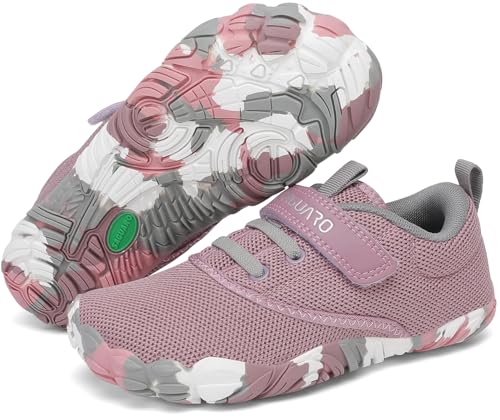 Detalle de SAGUARO Barefoot Niños - Zapatillas de Trail Minimalistas para Niños (Malva Morado, 31 EU)