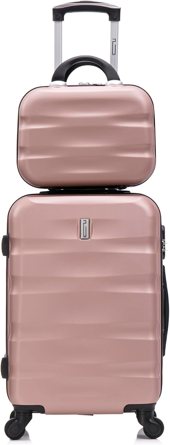 Detalle de CELIMS Valigia cabina 55x40x20 cm con Beauty Case incluso, ABS leggera e ruote 360°, approvata da oltre 100 compagnie aeree