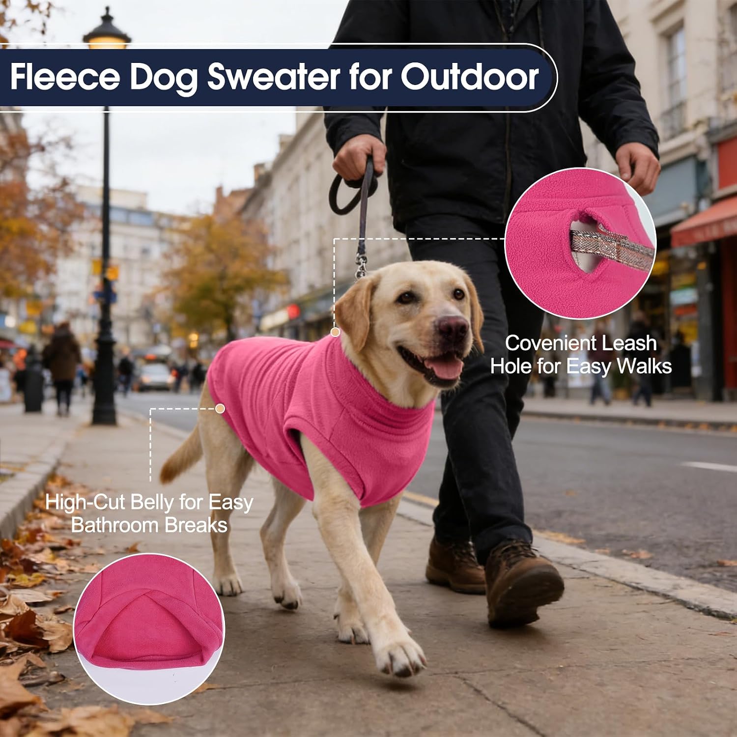 Detalle 2 de IECOii Dog Fleece Sweater 5XL