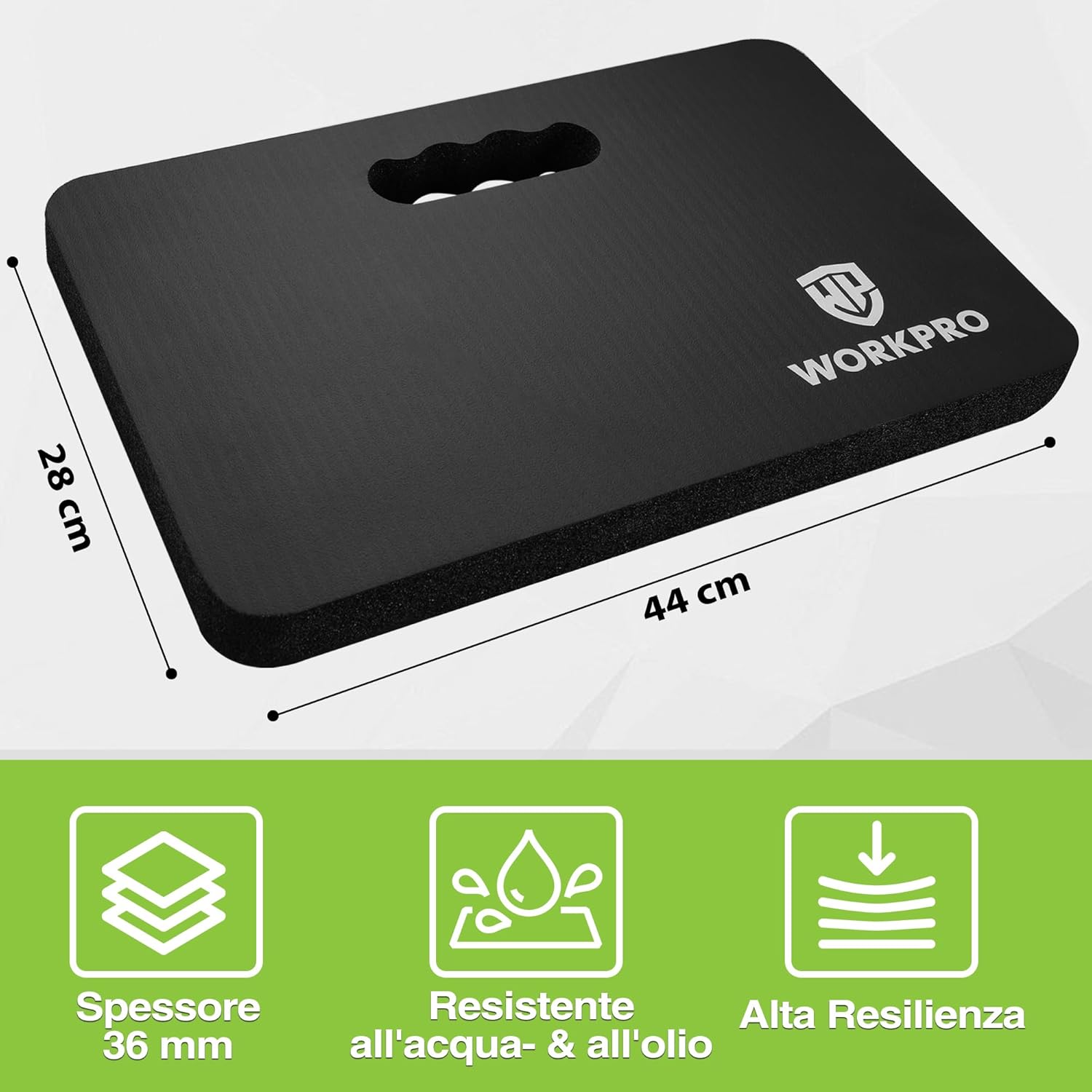 Thumbnail 3 de WORKPRO Set di 2 Tappetini per Inginocchiarsi – 36 mm, antiscivolo, impermeabili e morbidi