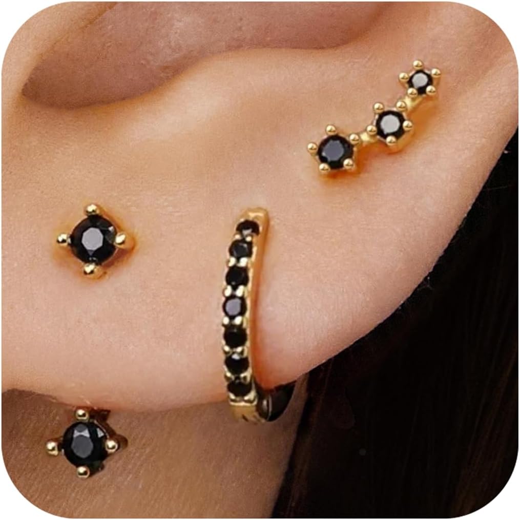 Detalle de Small Earrings Set, Brass