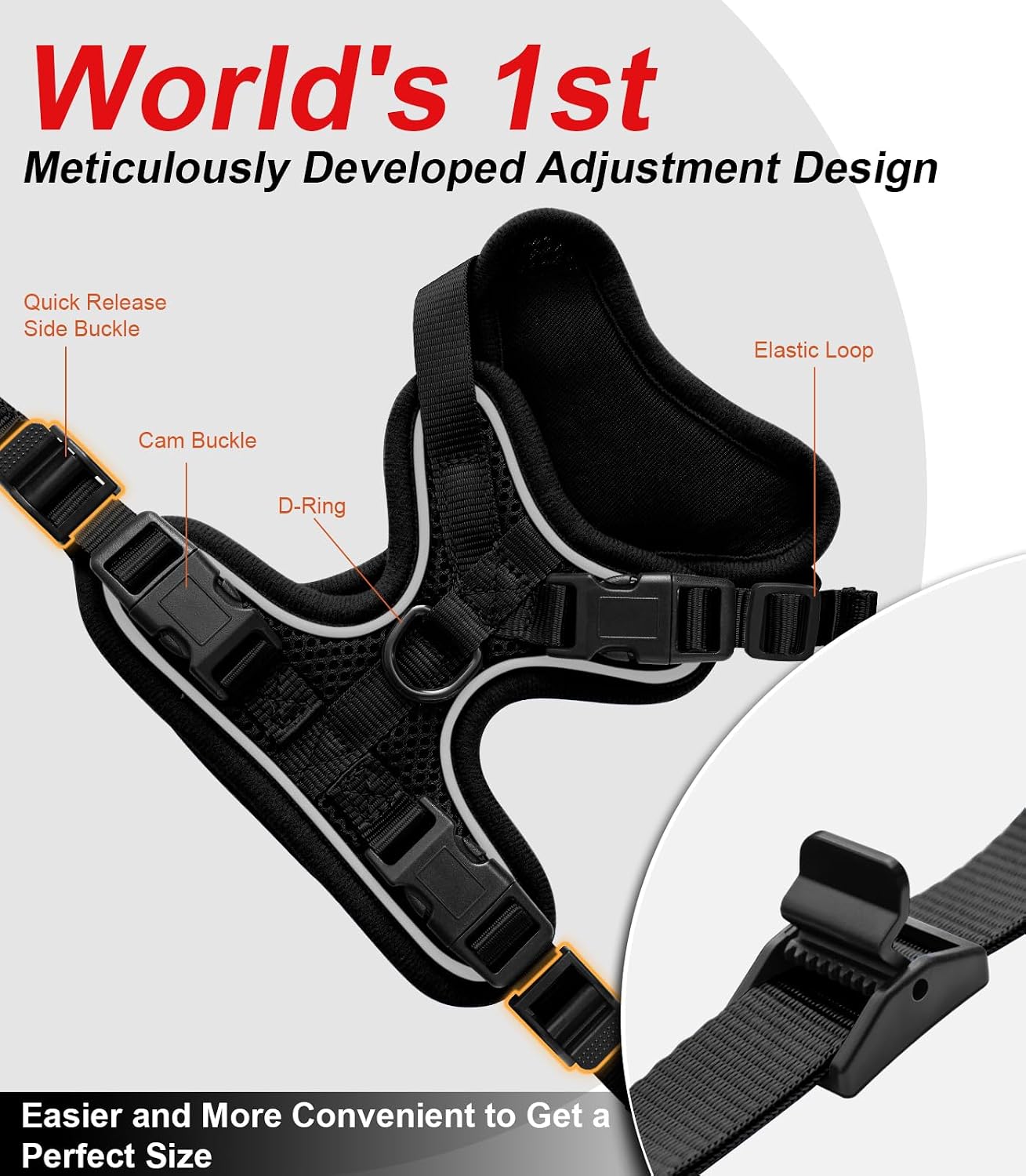 Thumbnail 5 de Cat Harness and Leash S breathable adjustable vest 🐾