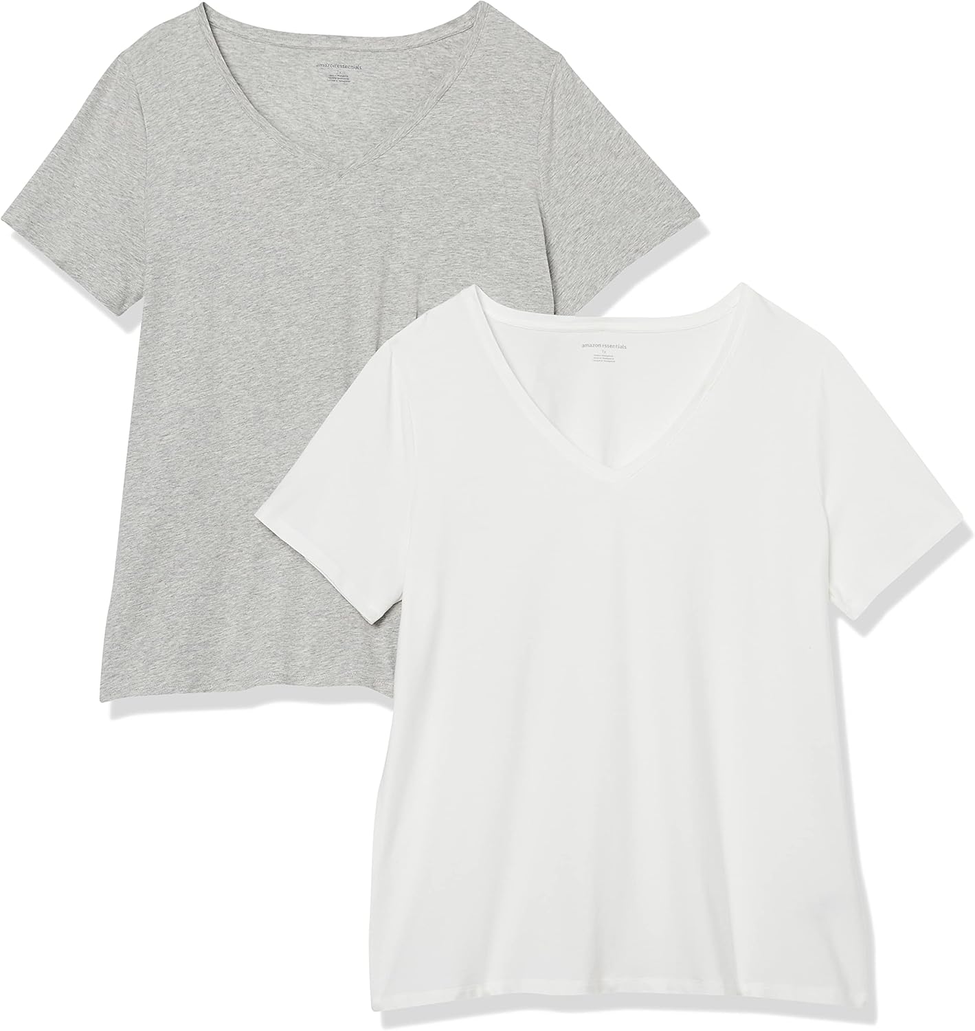 Thumbnail 6 de Amazon Essentials Damen Plus Size V-Ausschnitt T-Shirt mit kurzen Ärmeln, klassische Passform