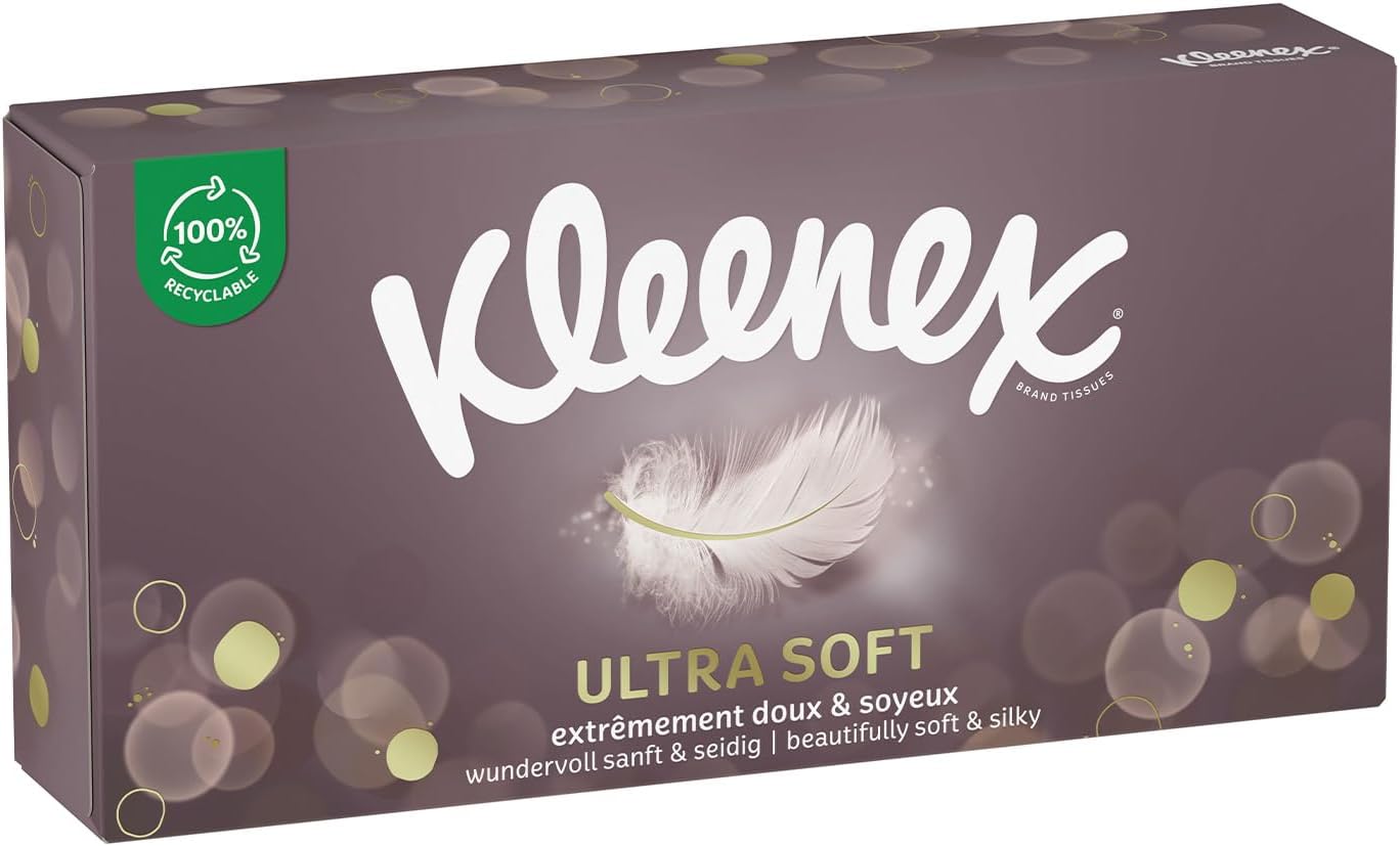 Thumbnail 1 de KLEENEX Mouchoirs boîte Ultra-soft – pack 24 boîtes de 64 mouchoirs, douceur et fil d’âme française