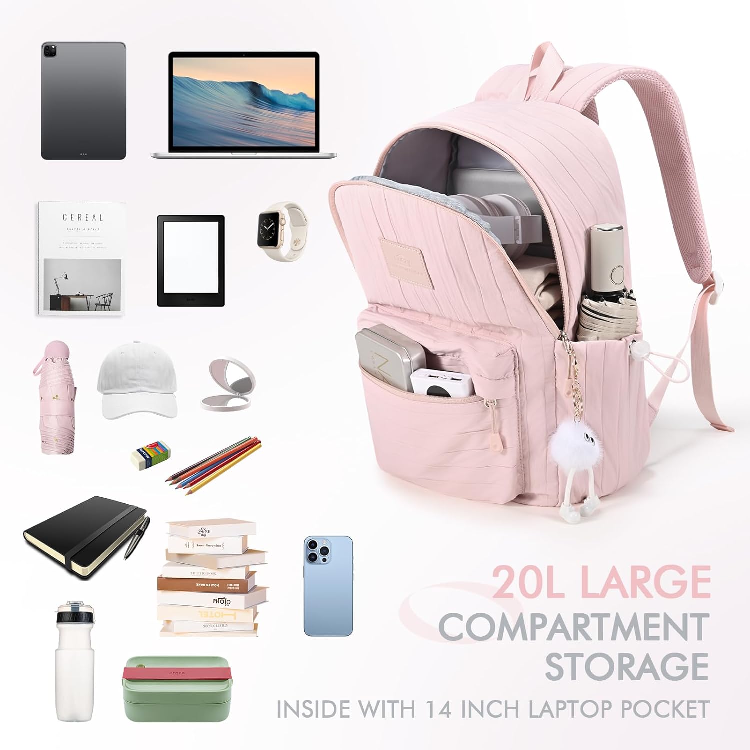 Thumbnail 3 de BAGZY Lightweight Travel Backpack for Cabin and Day-to-Day Use